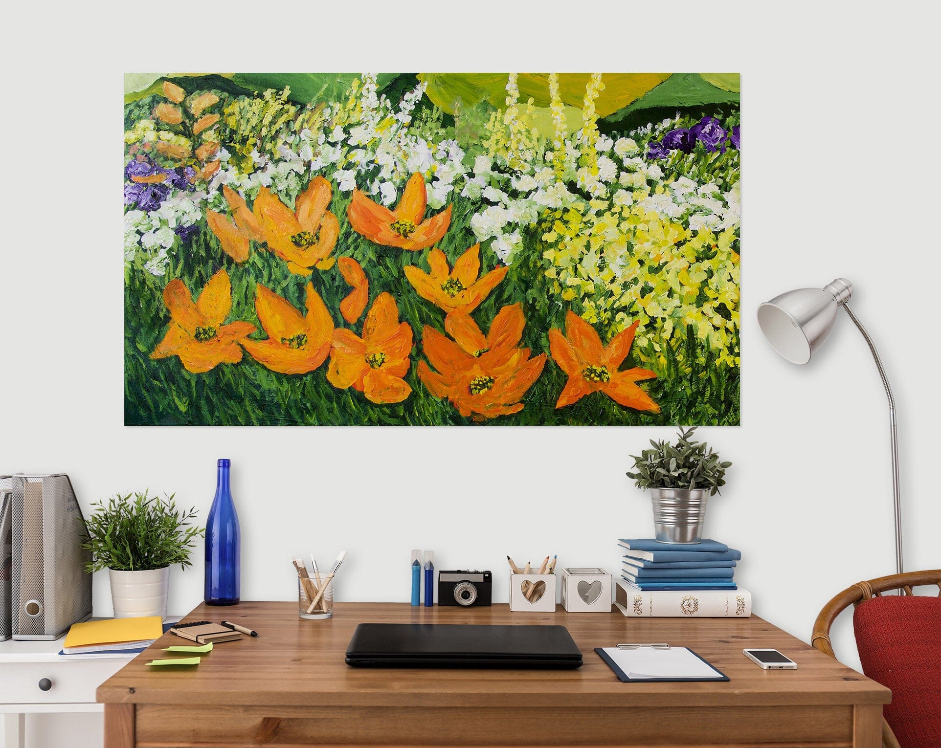 3D Colored Flowers 219 Allan P. Friedlander Wall Sticker Wallpaper AJ Wallpaper 2
