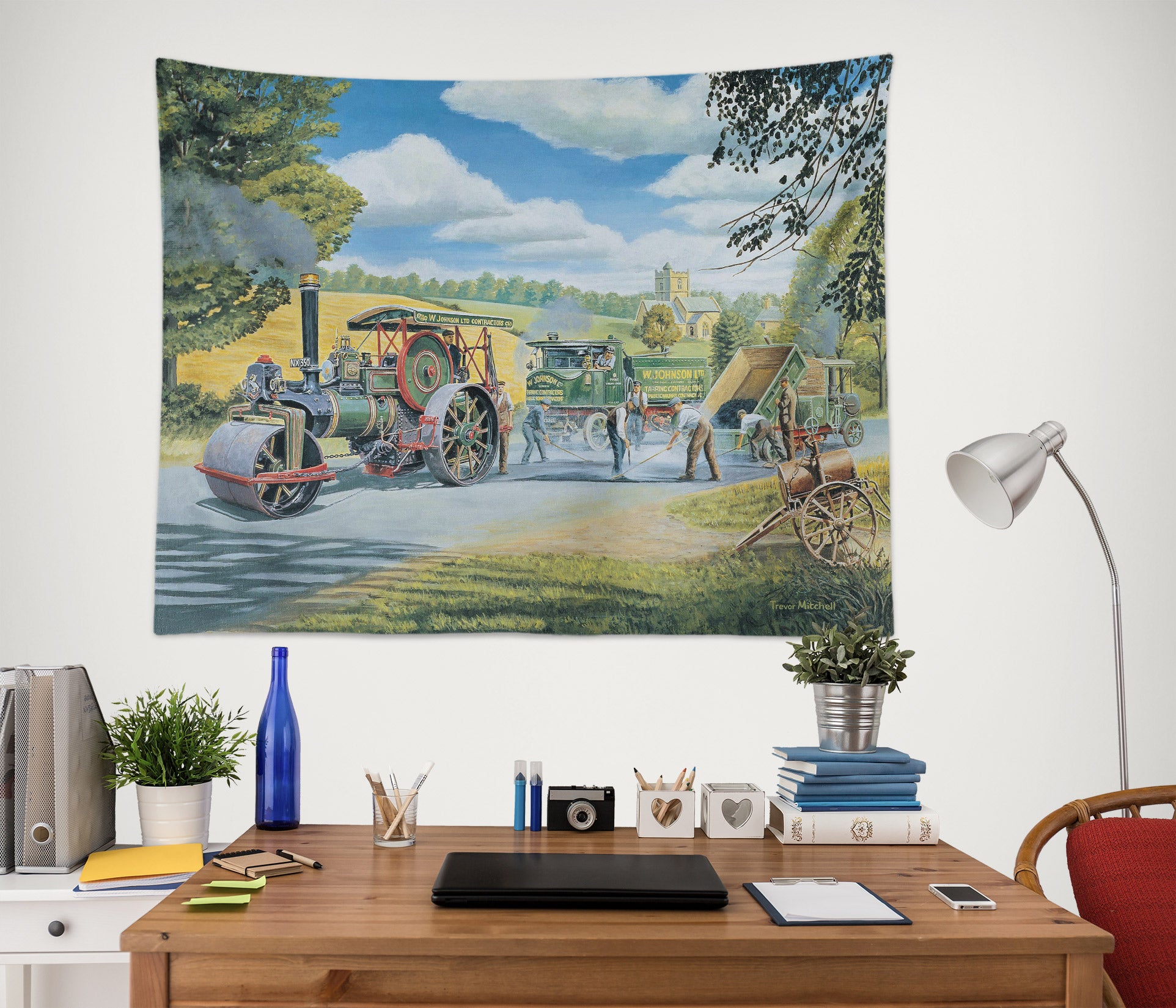 3D Compactor Grassland 11296 Trevor Mitchell Tapestry Hanging Cloth Hang