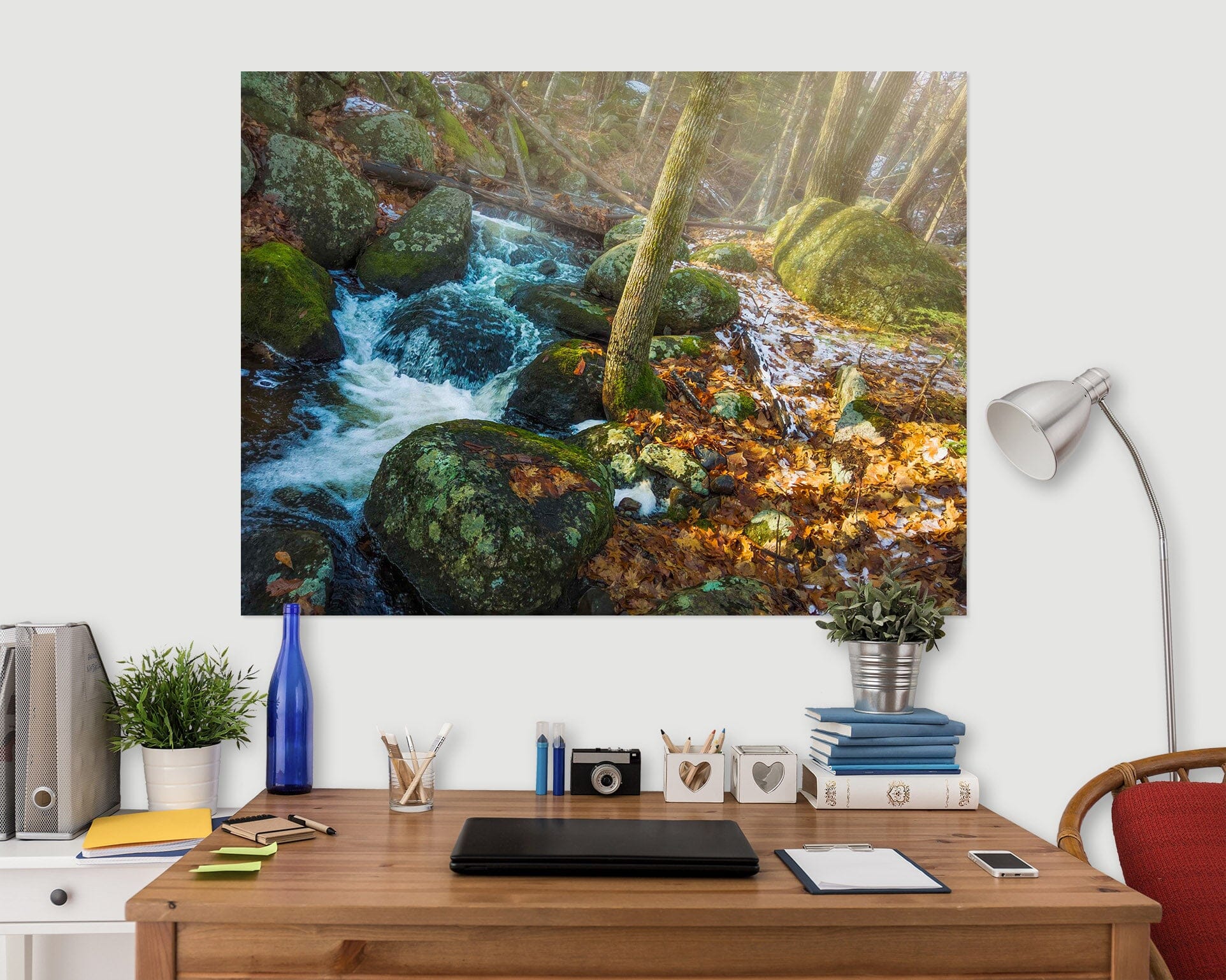 3D Forest Stream 108 Jerry LoFaro Wall Sticker Wallpaper AJ Wallpaper 2