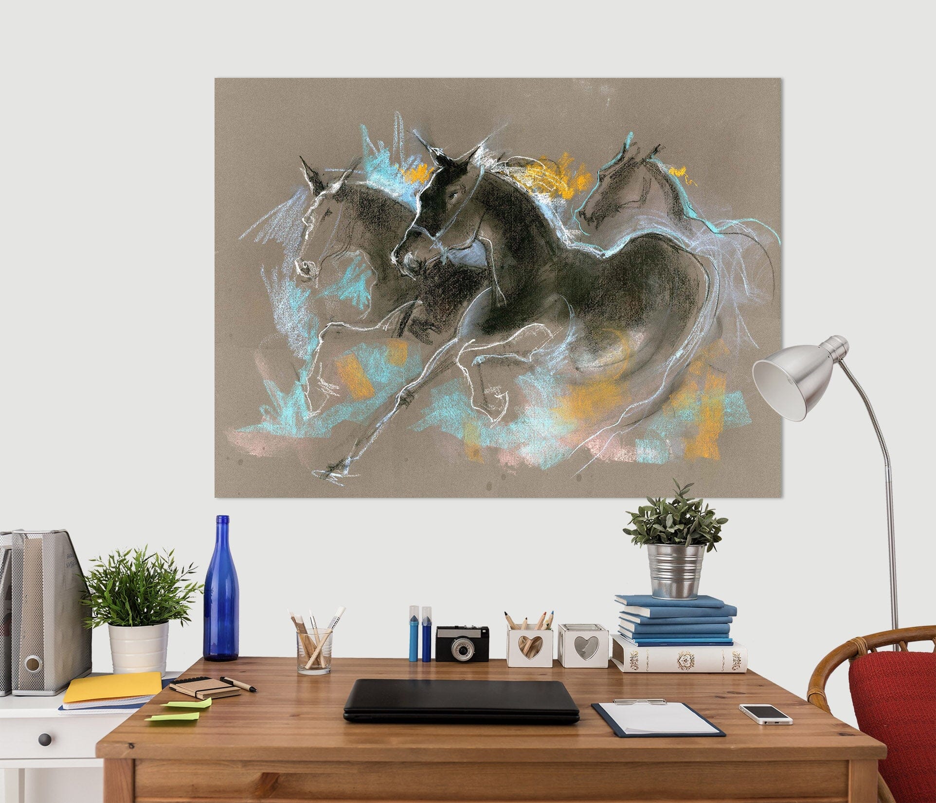 3D Running Horse 014 Anne Farrall Doyle Wall Sticker Wallpaper AJ Wallpaper 2