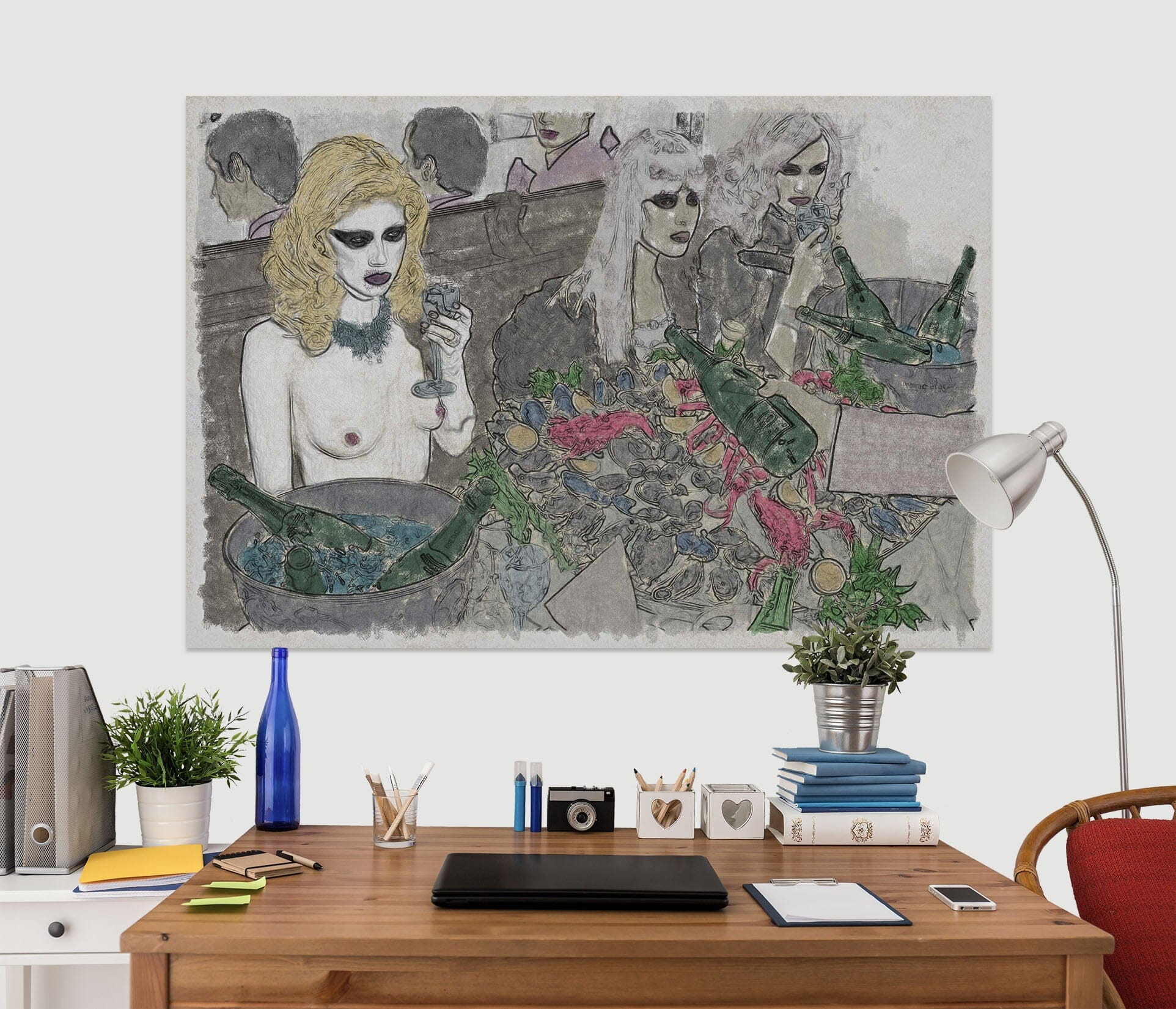 3D Girl Garden 017 Marco Cavazzana Wall Sticker Wallpaper AJ Wallpaper 2