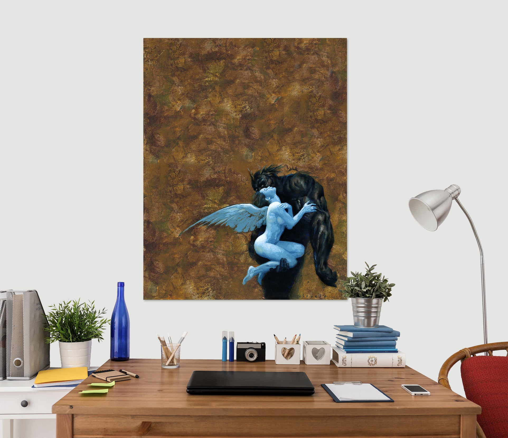 3D Winged Woman Monster 8104 Ciruelo Wall Sticker