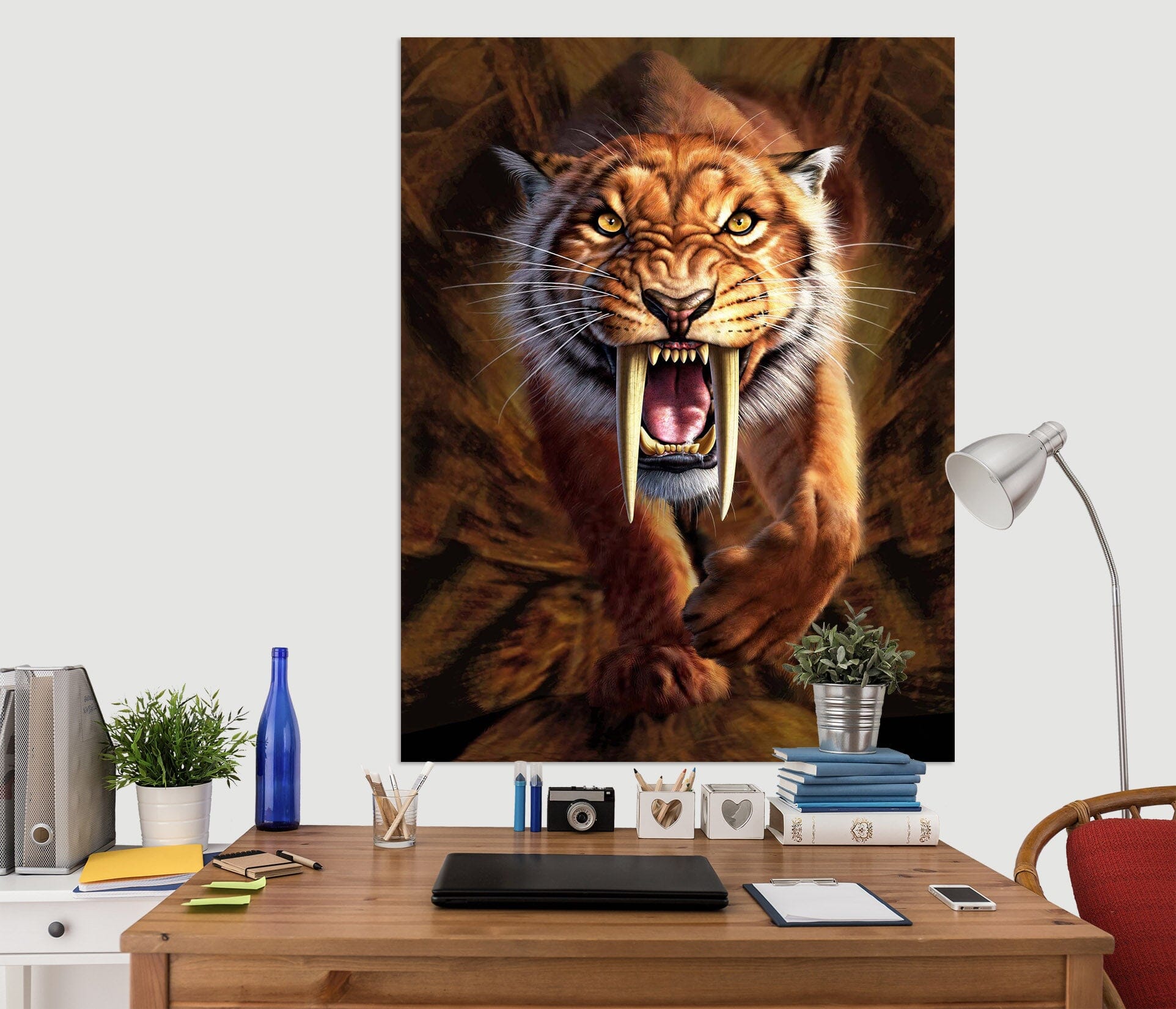 3D Sabertooth 035 Jerry LoFaro Wall Sticker Wallpaper AJ Wallpaper 2