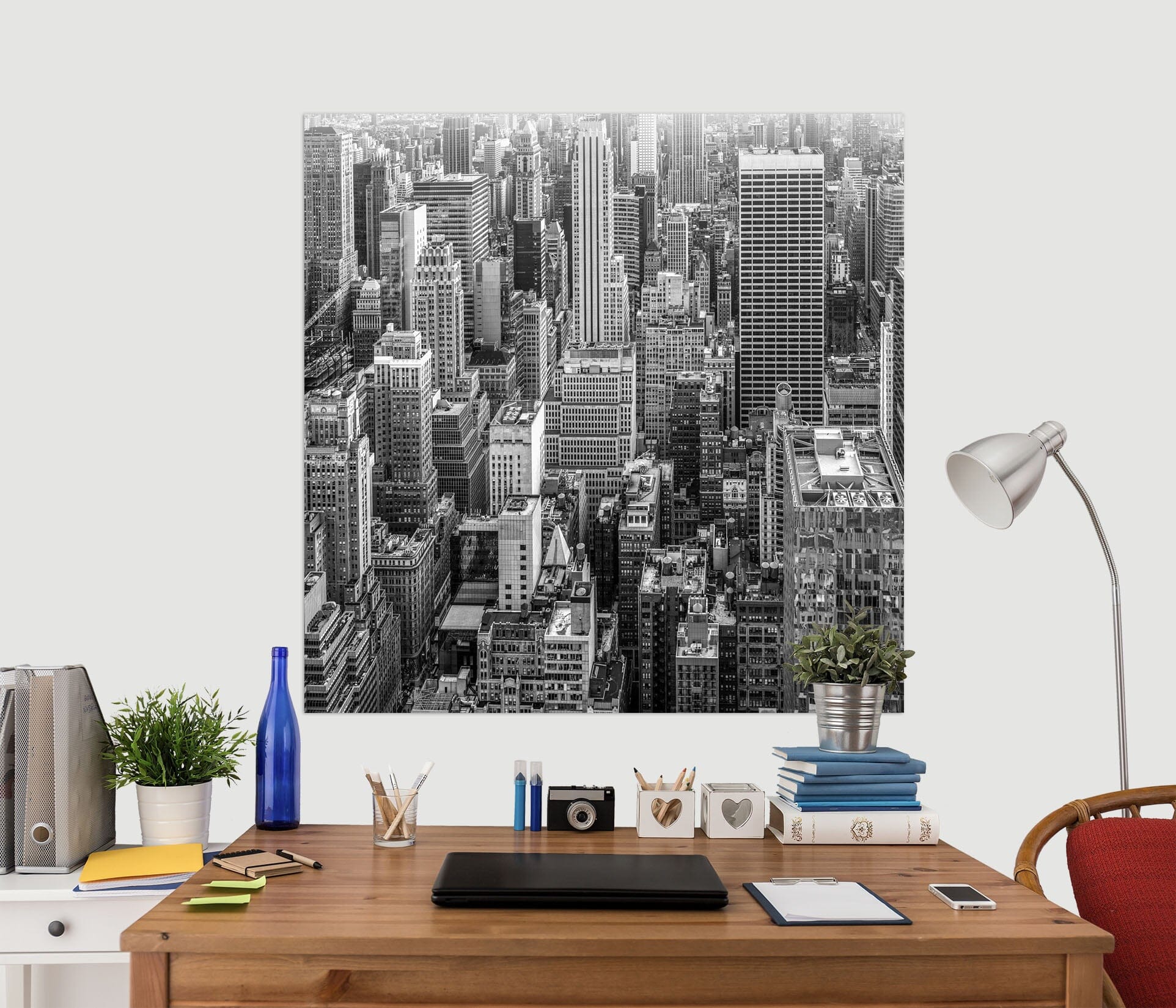 3D Grey City 187 Marco Carmassi Wall Sticker Wallpaper AJ Wallpaper 2