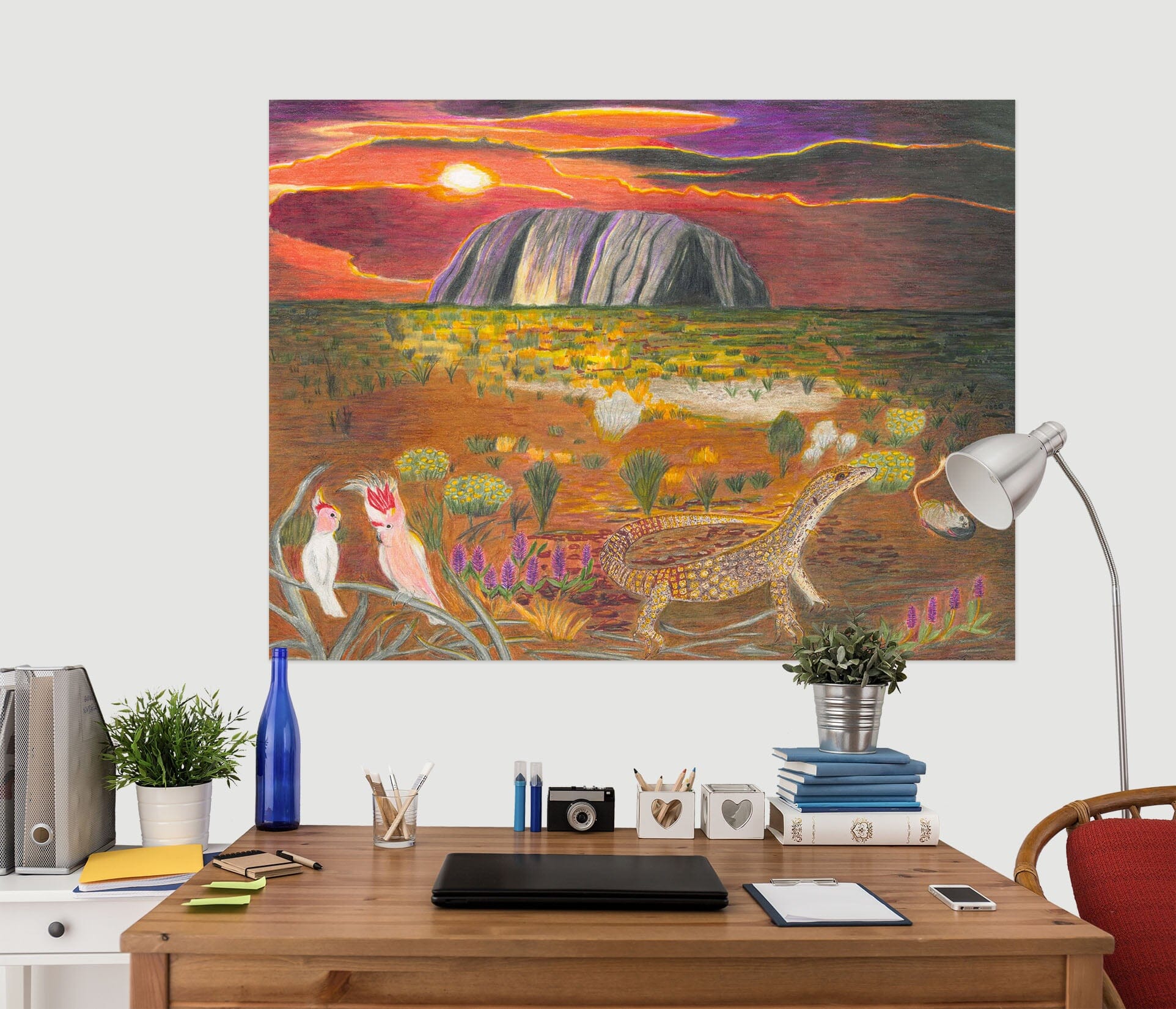 3D Sunset Steppe 023 Michael Sewell Wall Sticker Wallpaper AJ Wallpaper 2
