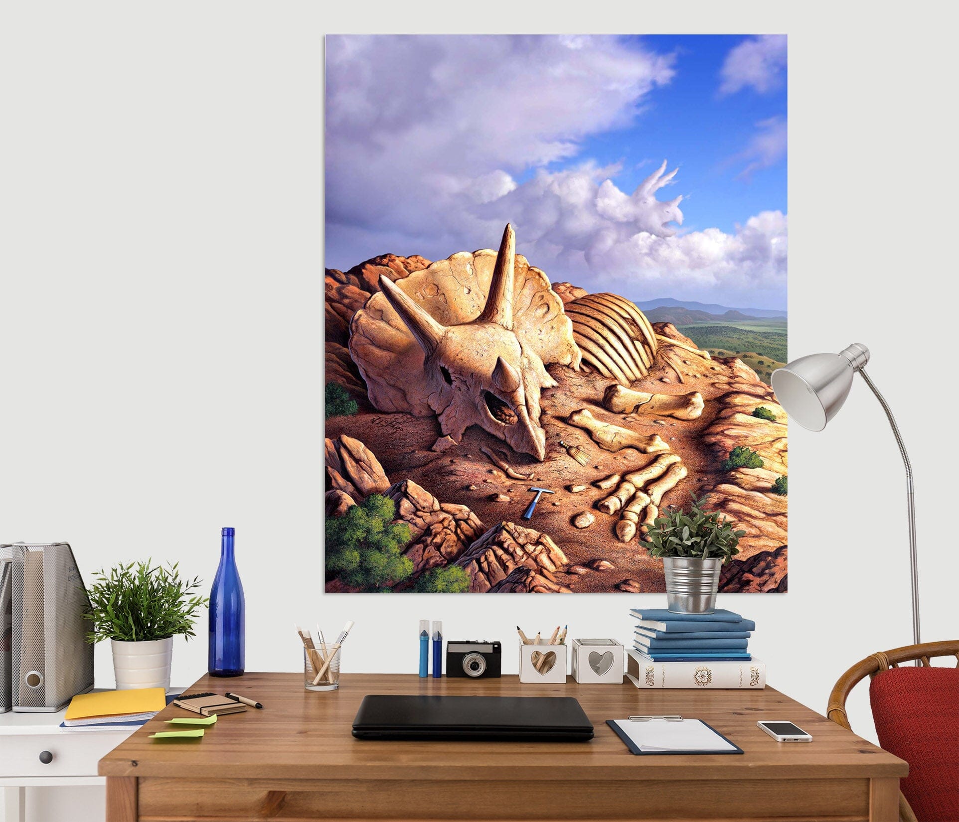 3D Dinosaur Wreck 031 Jerry LoFaro Wall Sticker Wallpaper AJ Wallpaper 2