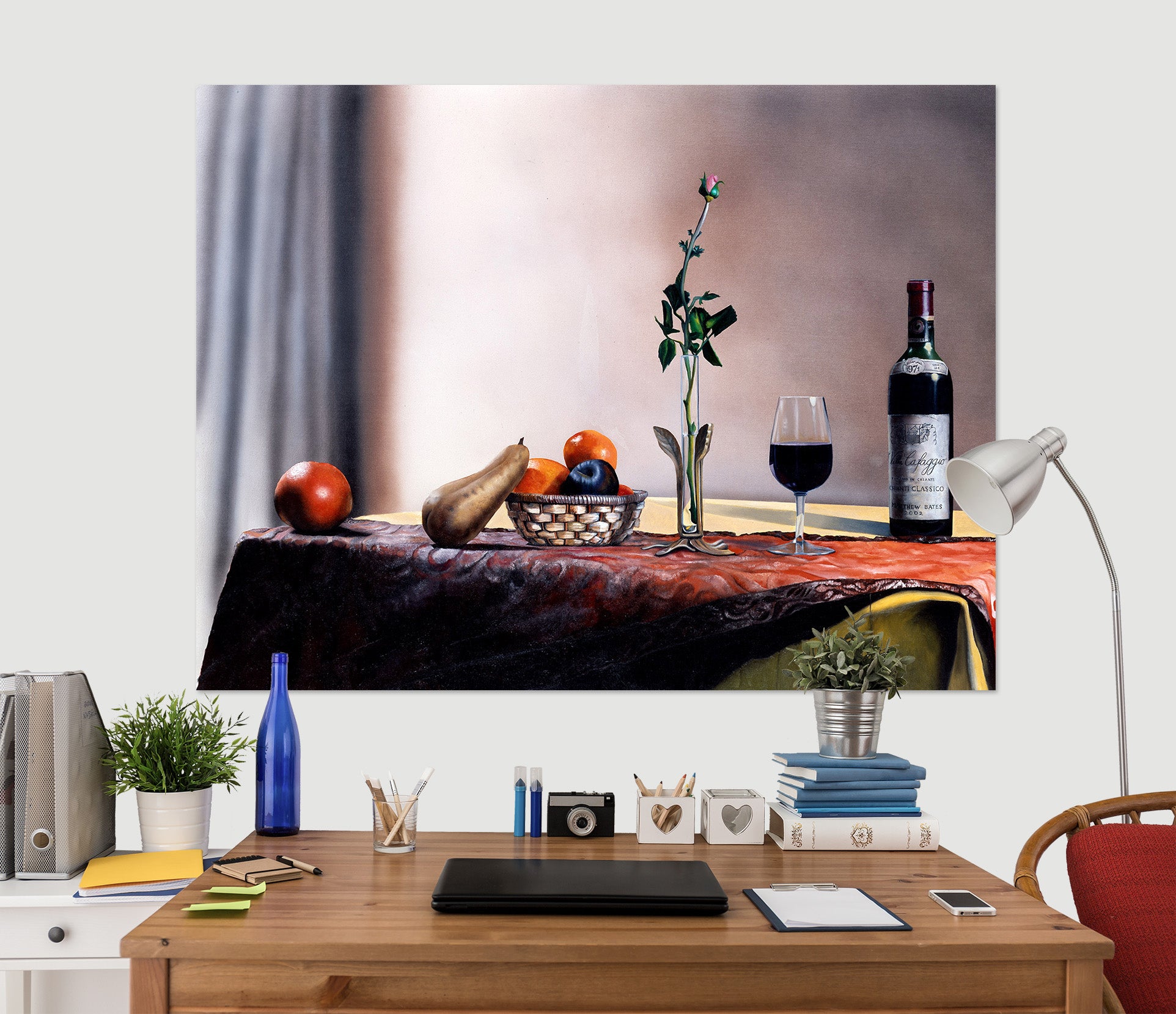 3D Red Wine Fruit 110120 Matthew Holden Bates Wall Sticker