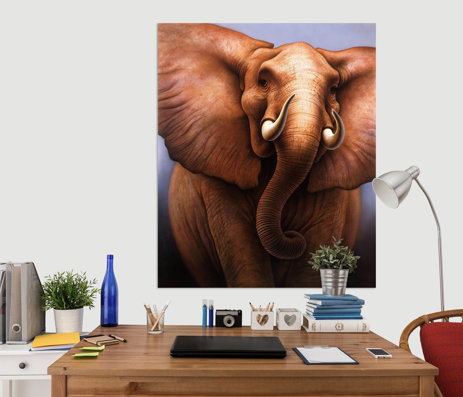 3D Elephant 033 Jerry LoFaro Wall Sticker Wallpaper AJ Wallpaper 2