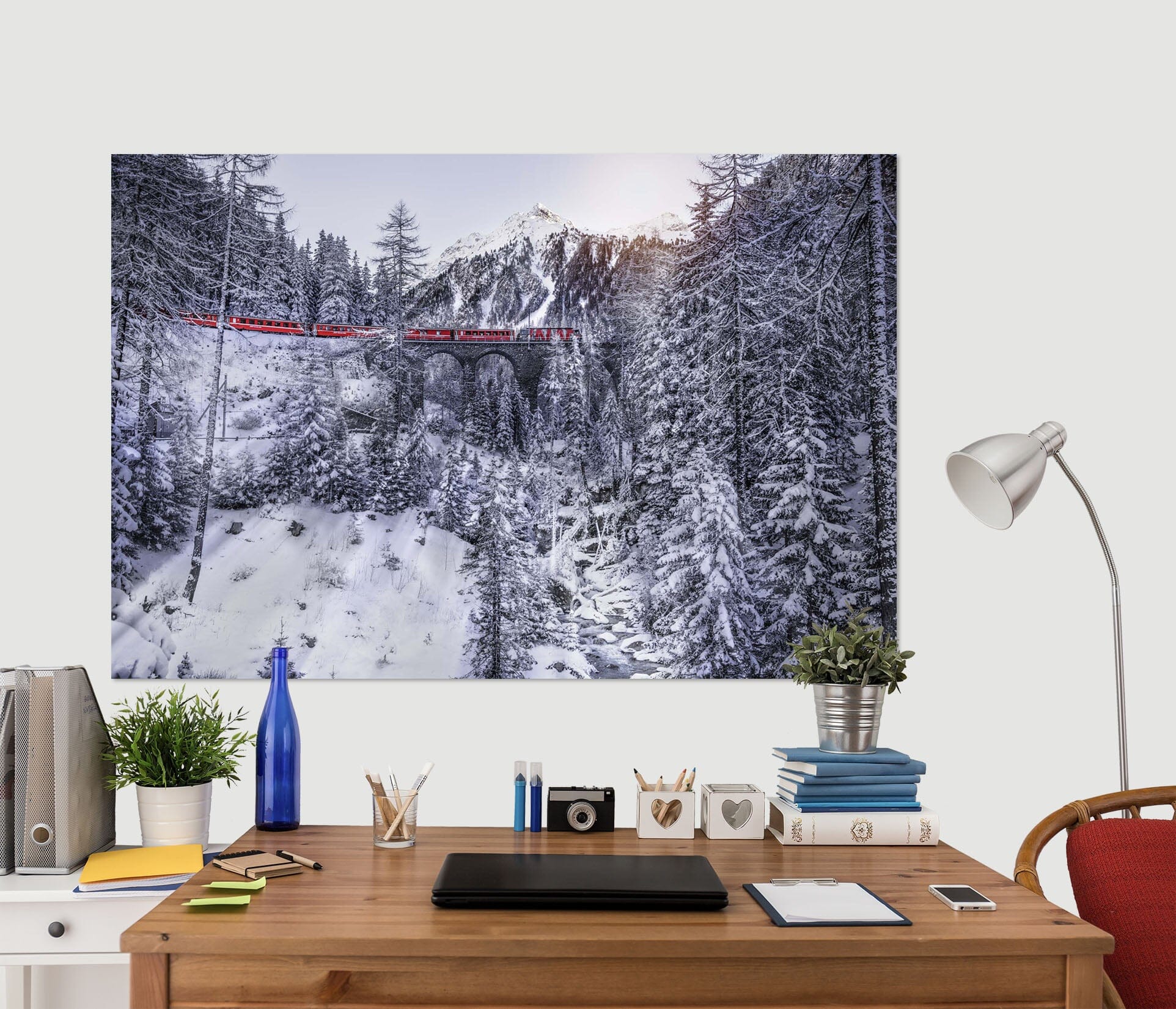 3D Snow Mountain Forest 146 Marco Carmassi Wall Sticker Wallpaper AJ Wallpaper 2
