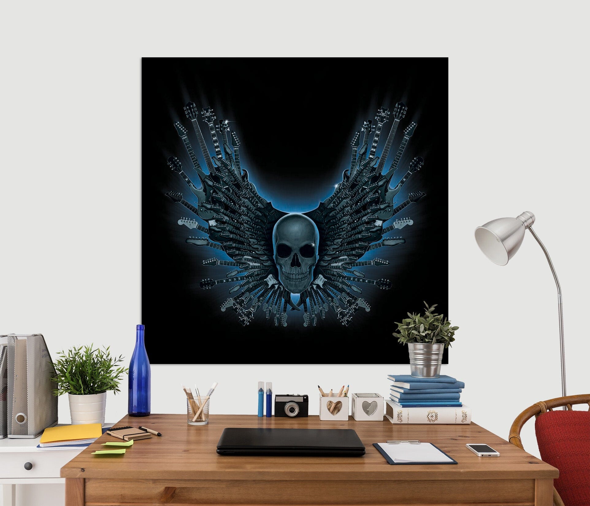 3D Skull Strings 073 Vincent Hie Wall Sticker Wallpaper AJ Wallpaper 2