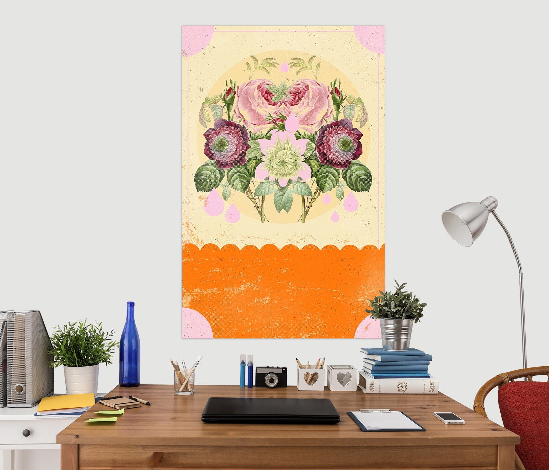 3D Flower Cluster 021 Showdeer Wall Sticker Wallpaper AJ Wallpaper 2