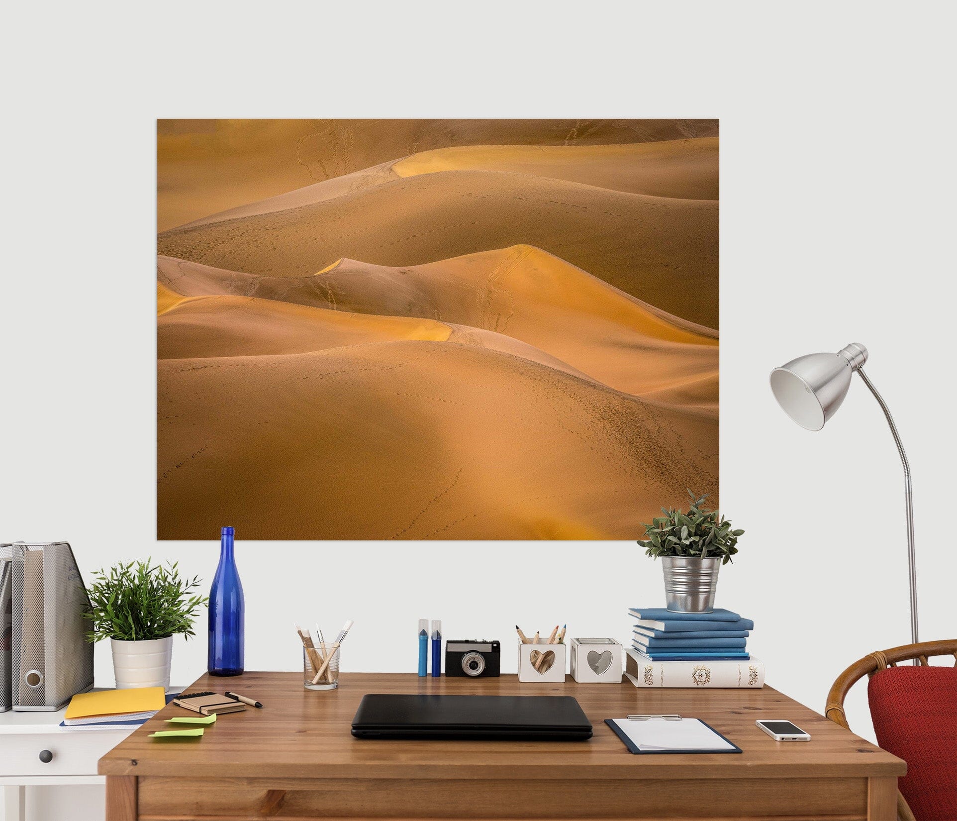 3D Gold Desert 179 Marco Carmassi Wall Sticker Wallpaper AJ Wallpaper 2