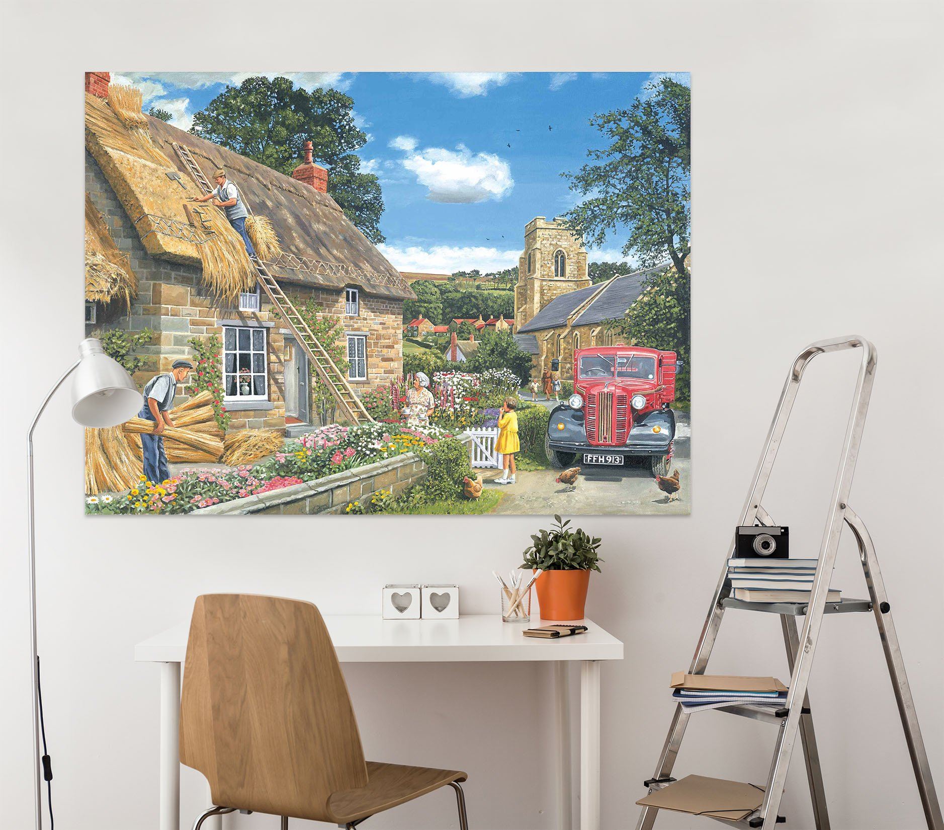 3D A New Thatch 011 Trevor Mitchell Wall Sticker Wallpaper AJ Wallpaper 2