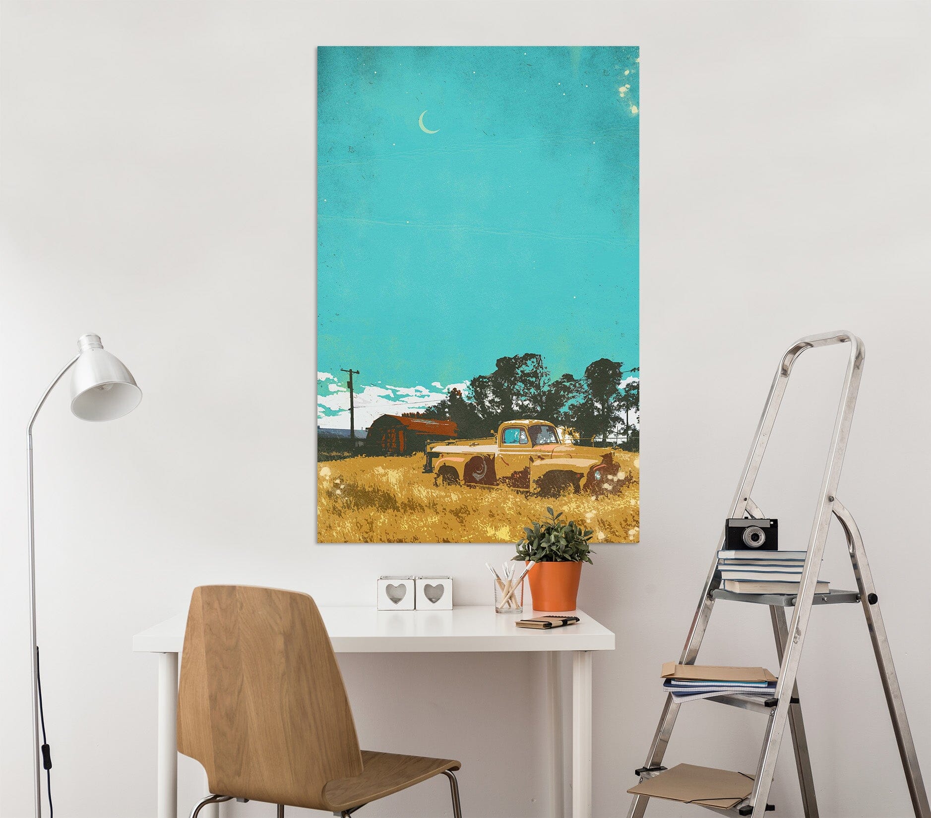 3D Prairie Truck 013 Showdeer Wall Sticker Wallpaper AJ Wallpaper 2