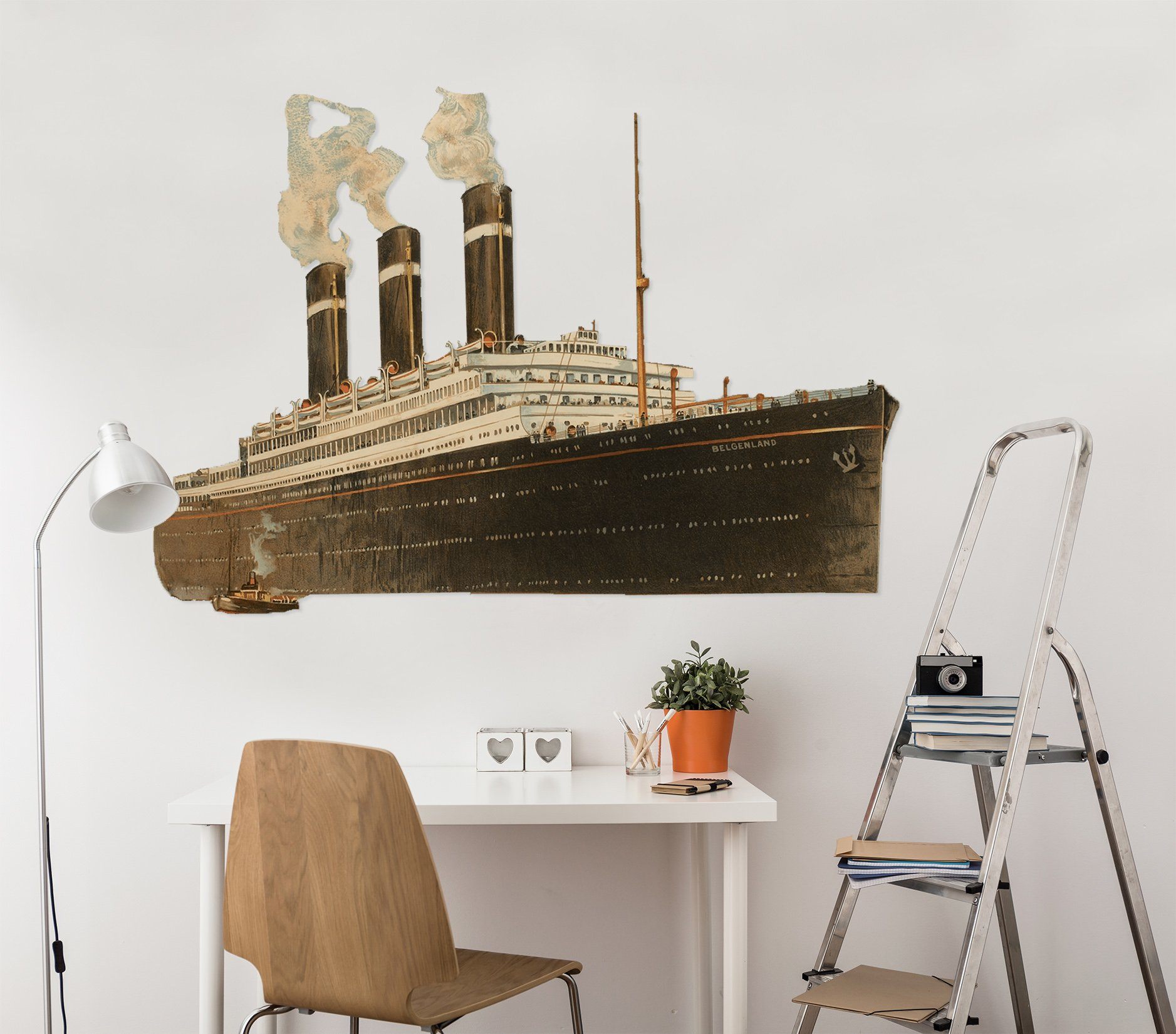 3D Timber Ship 0034 Vehicles Wallpaper AJ Wallpaper