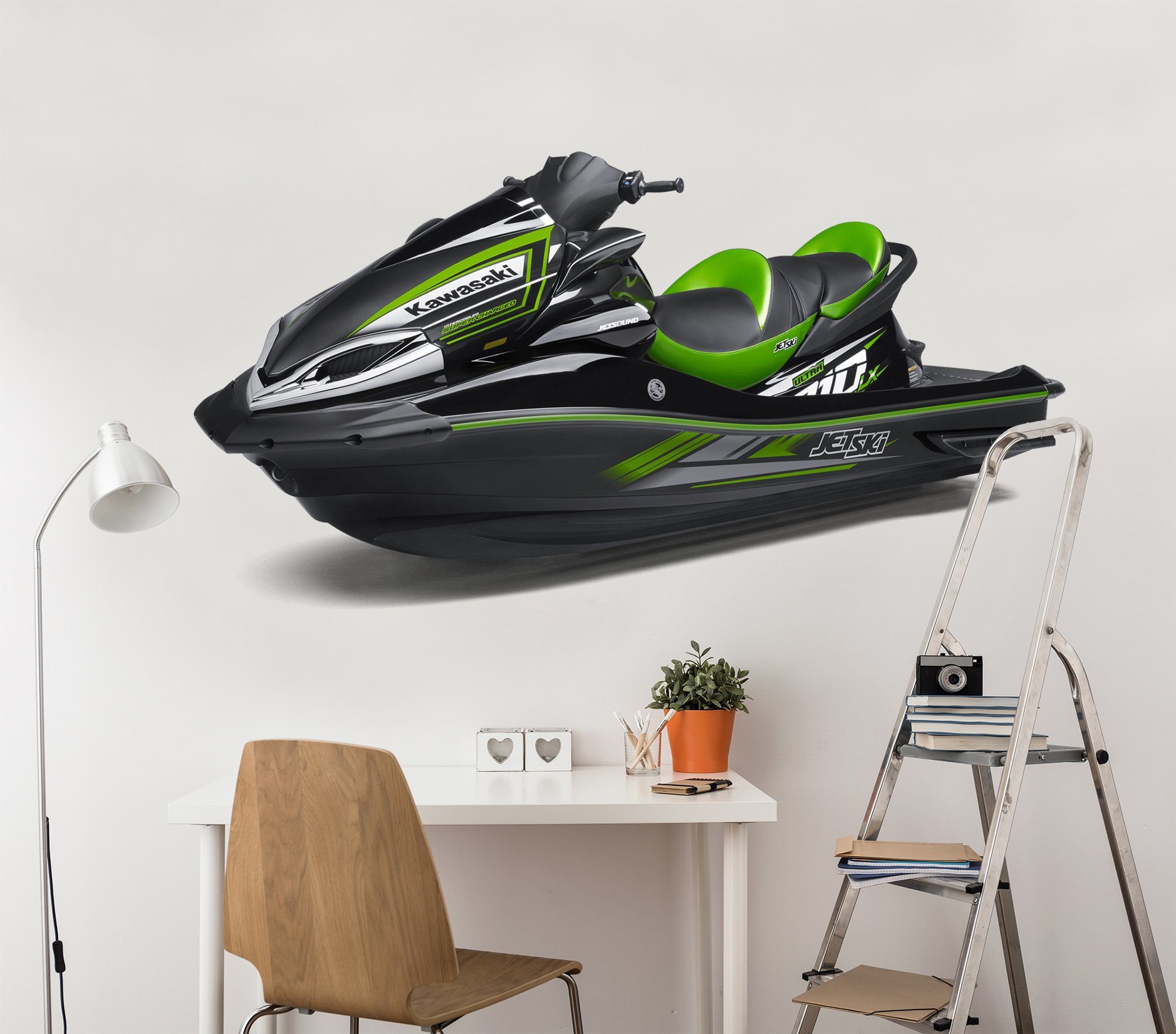 3D Kawasaki Motorboat 0037 Vehicles Wallpaper AJ Wallpaper