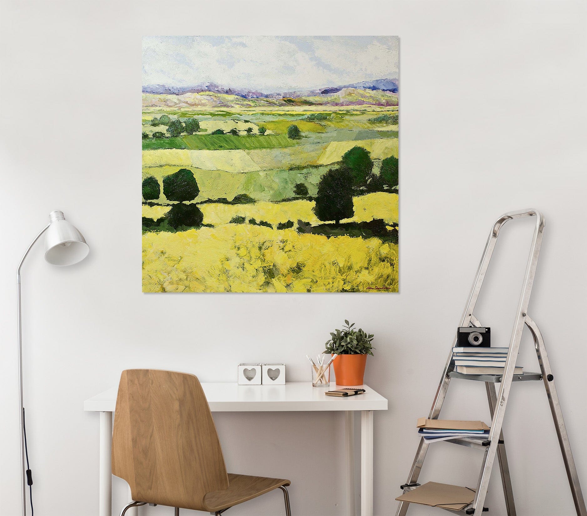 3D Steppe Yellow 110 Allan P. Friedlander Wall Sticker Wallpaper AJ Wallpaper 2