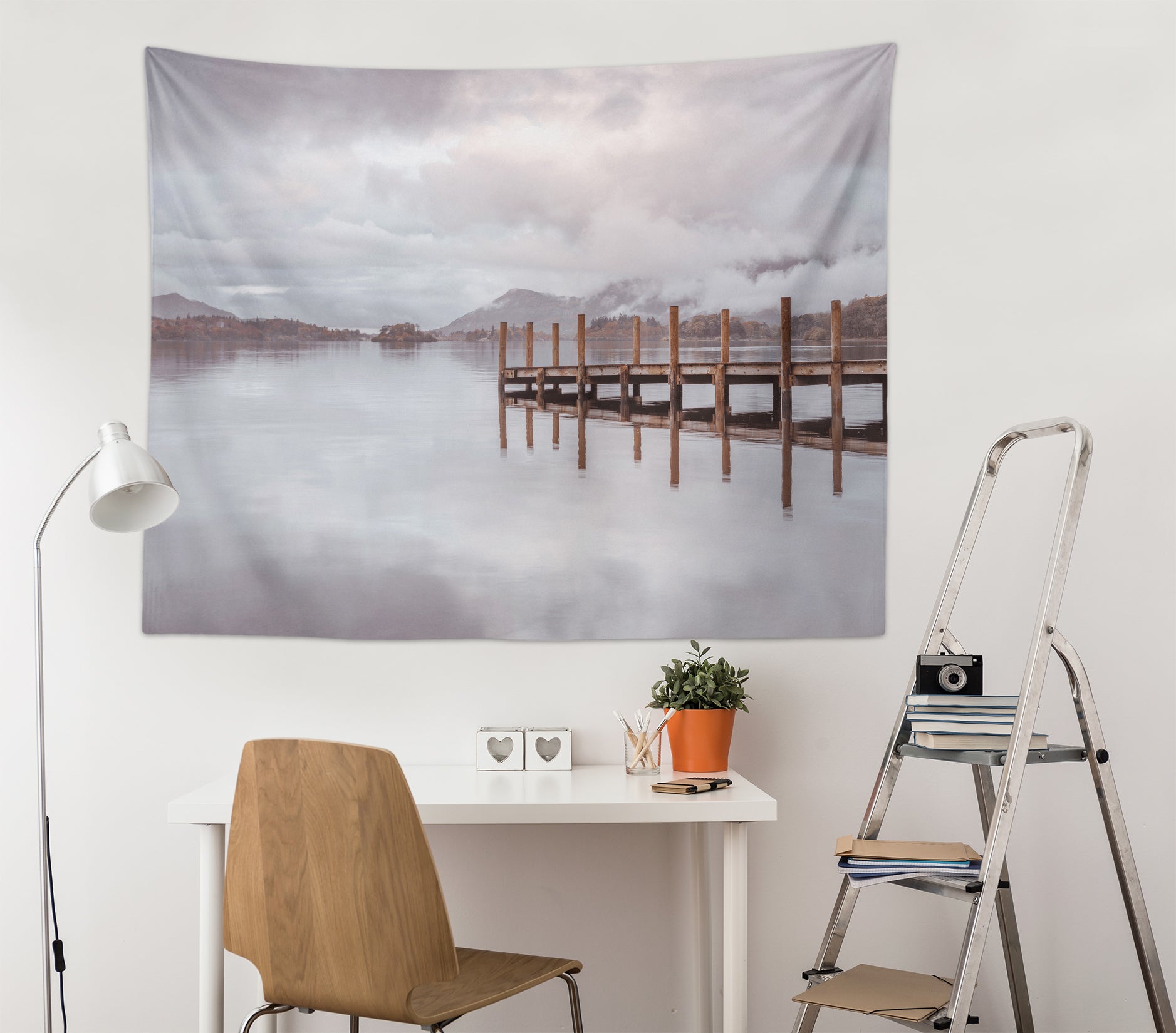 3D Lake Bridge 116142 Assaf Frank Tapestry Hanging Cloth Hang