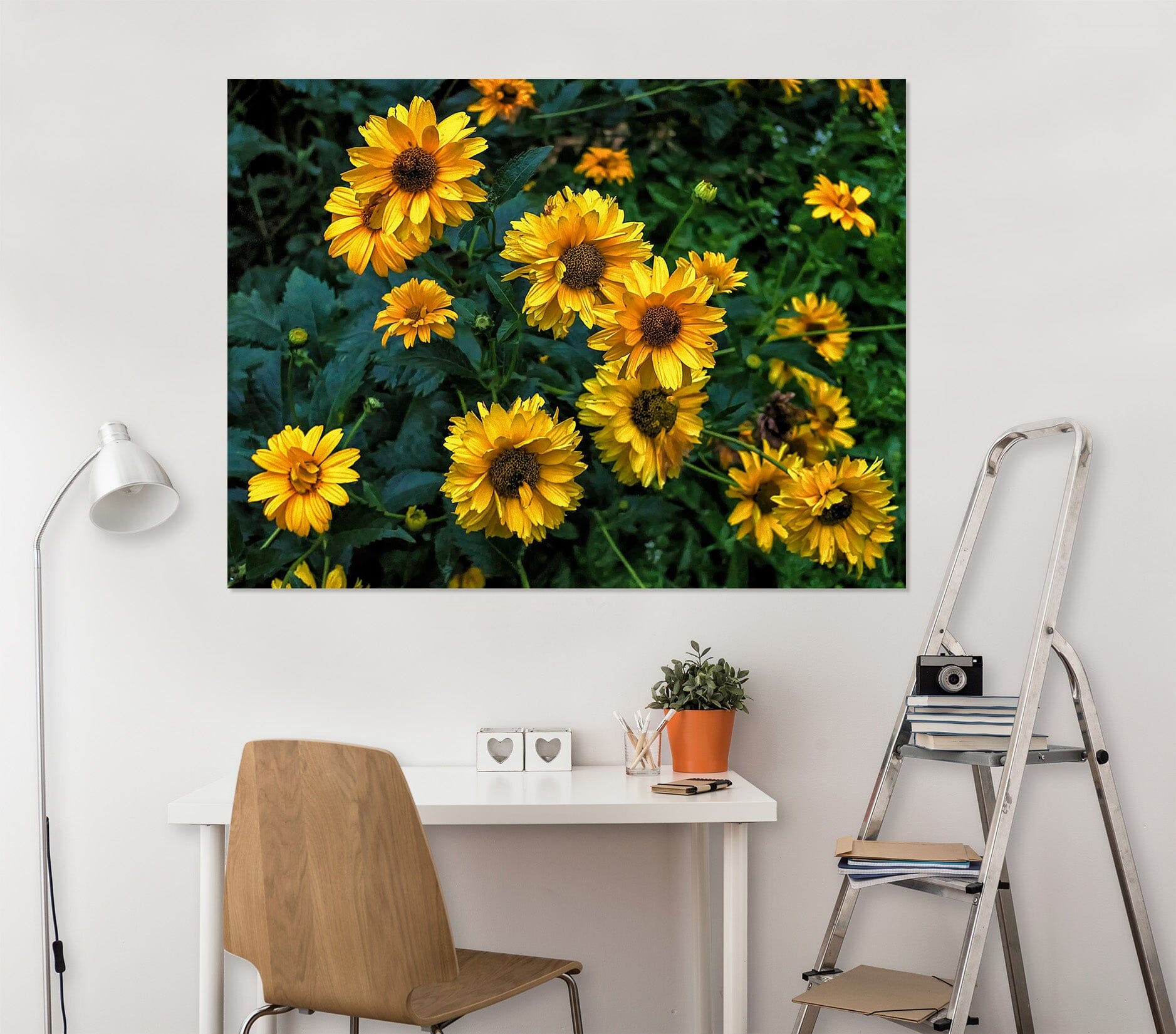 3D Sun Flower 133 Jerry LoFaro Wall Sticker Wallpaper AJ Wallpaper 2