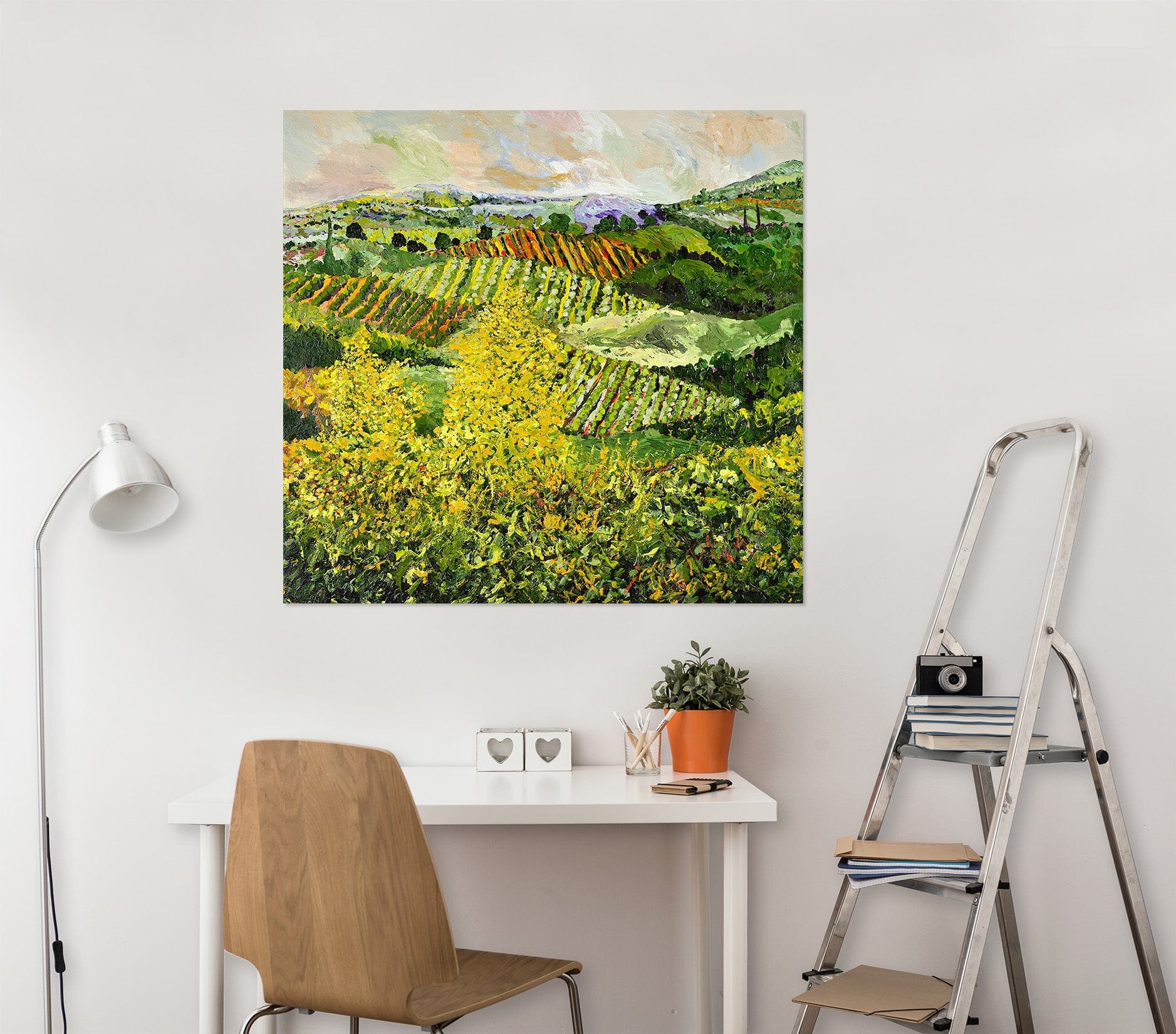 3D Yellow Trees 133 Allan P. Friedlander Wall Sticker Wallpaper AJ Wallpaper 2