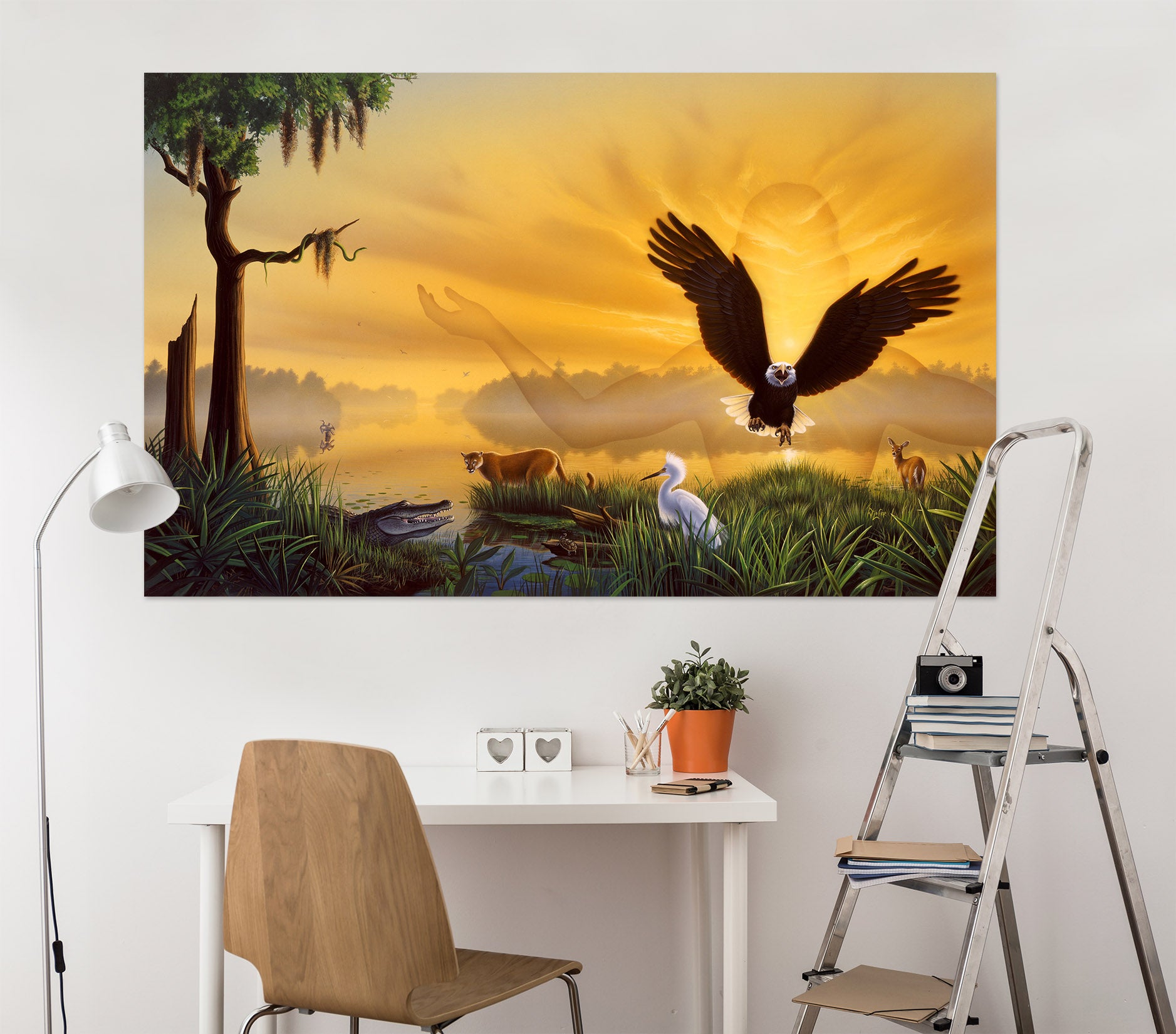 3D Flying Eagle 85182 Jerry LoFaro Wall Sticker