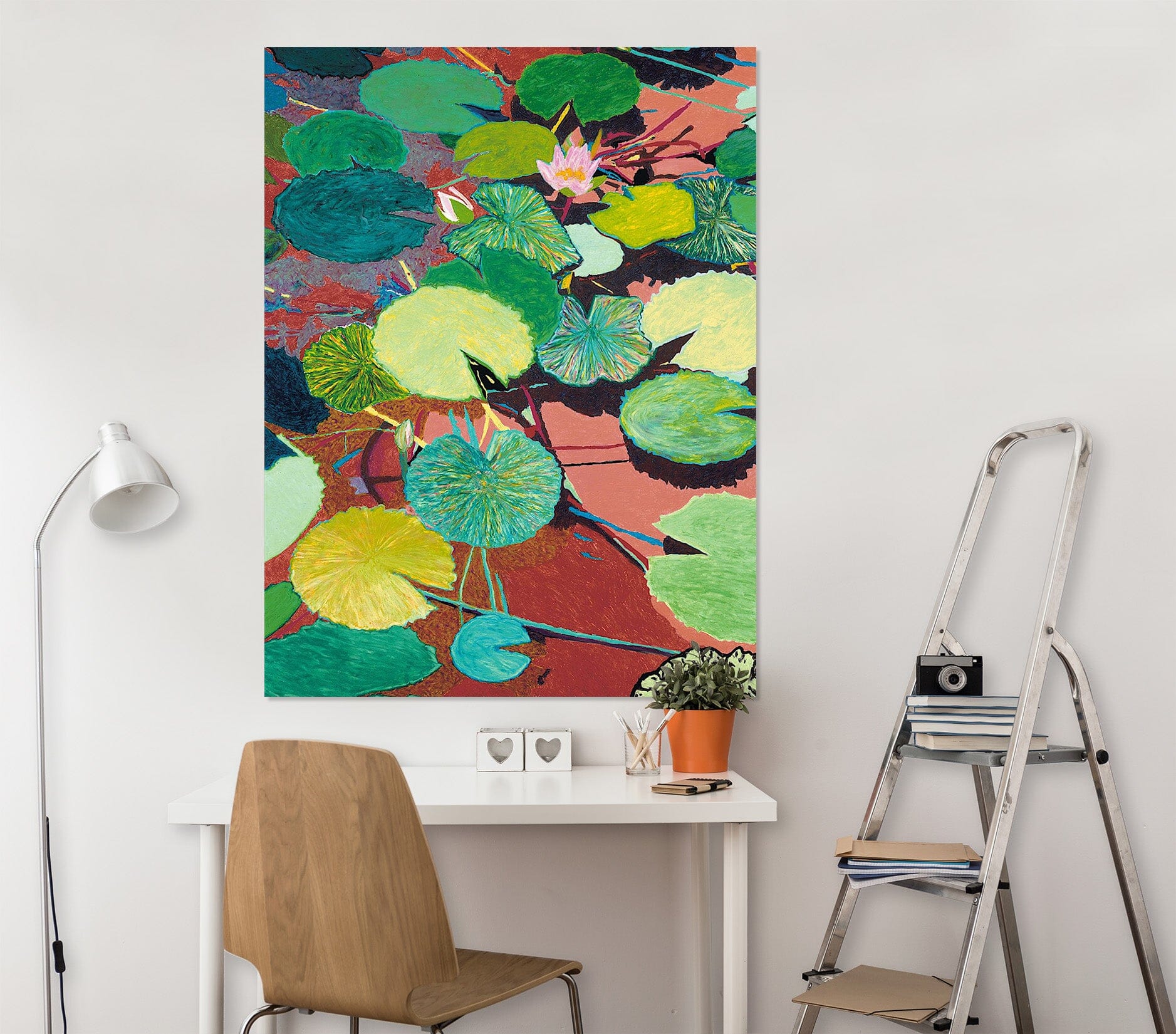 3D Color Lotus Leaf 305 Allan P. Friedlander Wall Sticker Wallpaper AJ Wallpaper 2