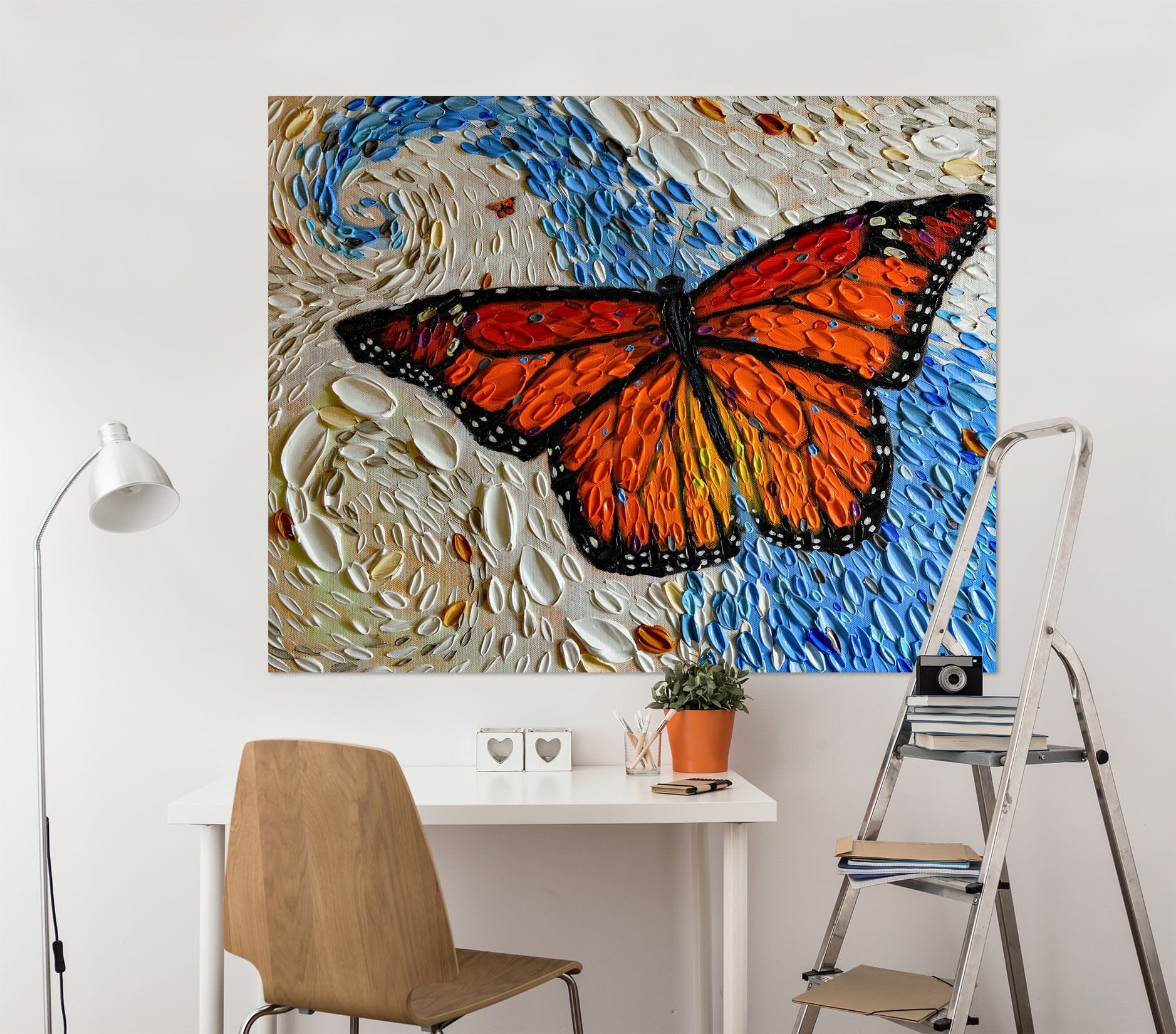 3D Painted Butterfly 030 Dena Tollefson Wall Sticker Wallpaper AJ Wallpaper 2