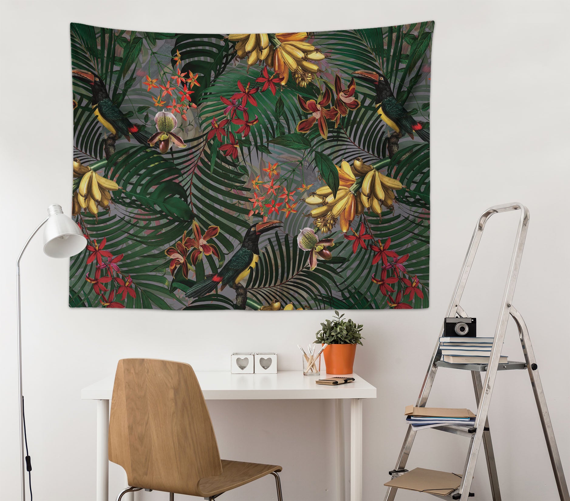 3D Flower Banana 5340 Uta Naumann Tapestry Hanging Cloth Hang