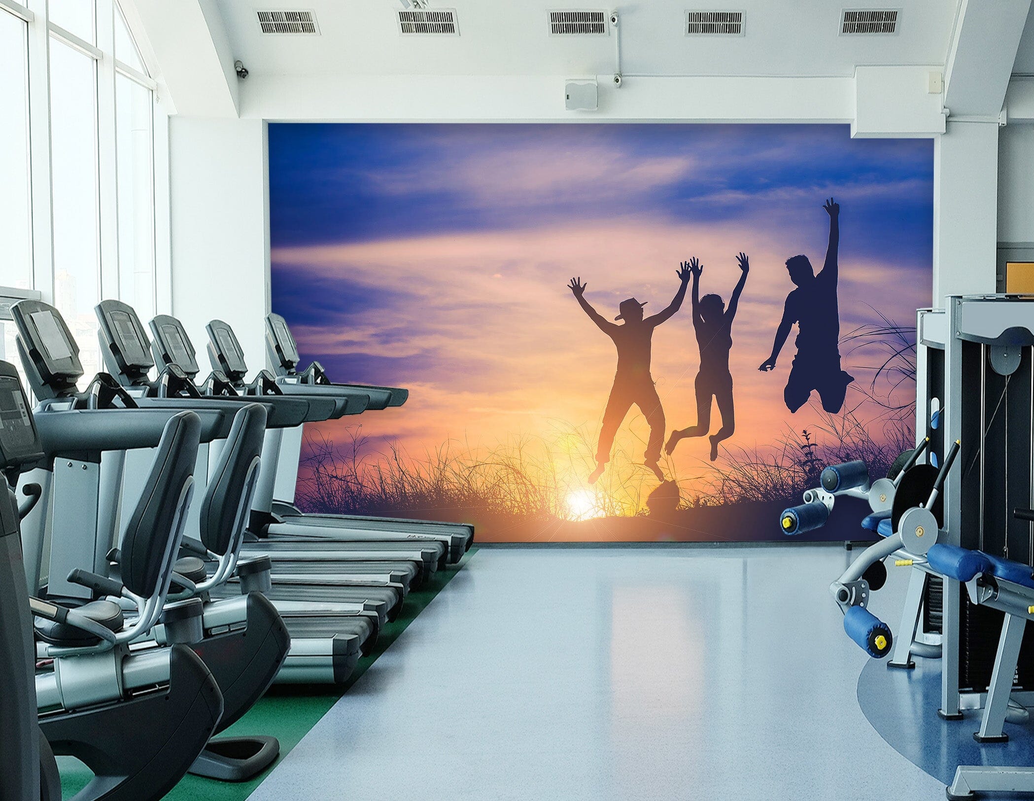 3D Sunrise Jump 276 Wall Murals Wallpaper AJ Wallpaper 2