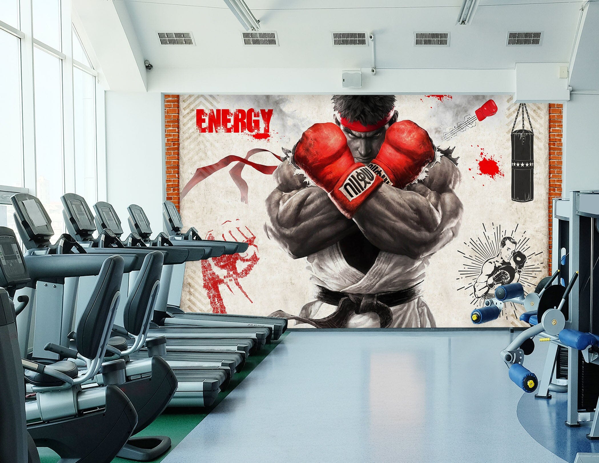 3D Boxing Sport 3003 Wall Murals Wallpaper AJ Wallpaper 2