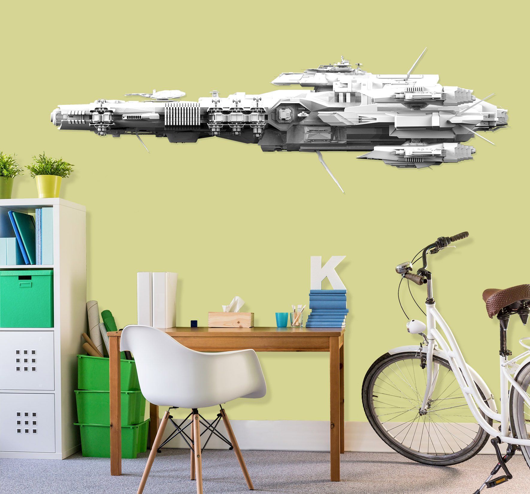 3D Battleship White 285 Vehicles Wallpaper AJ Wallpaper