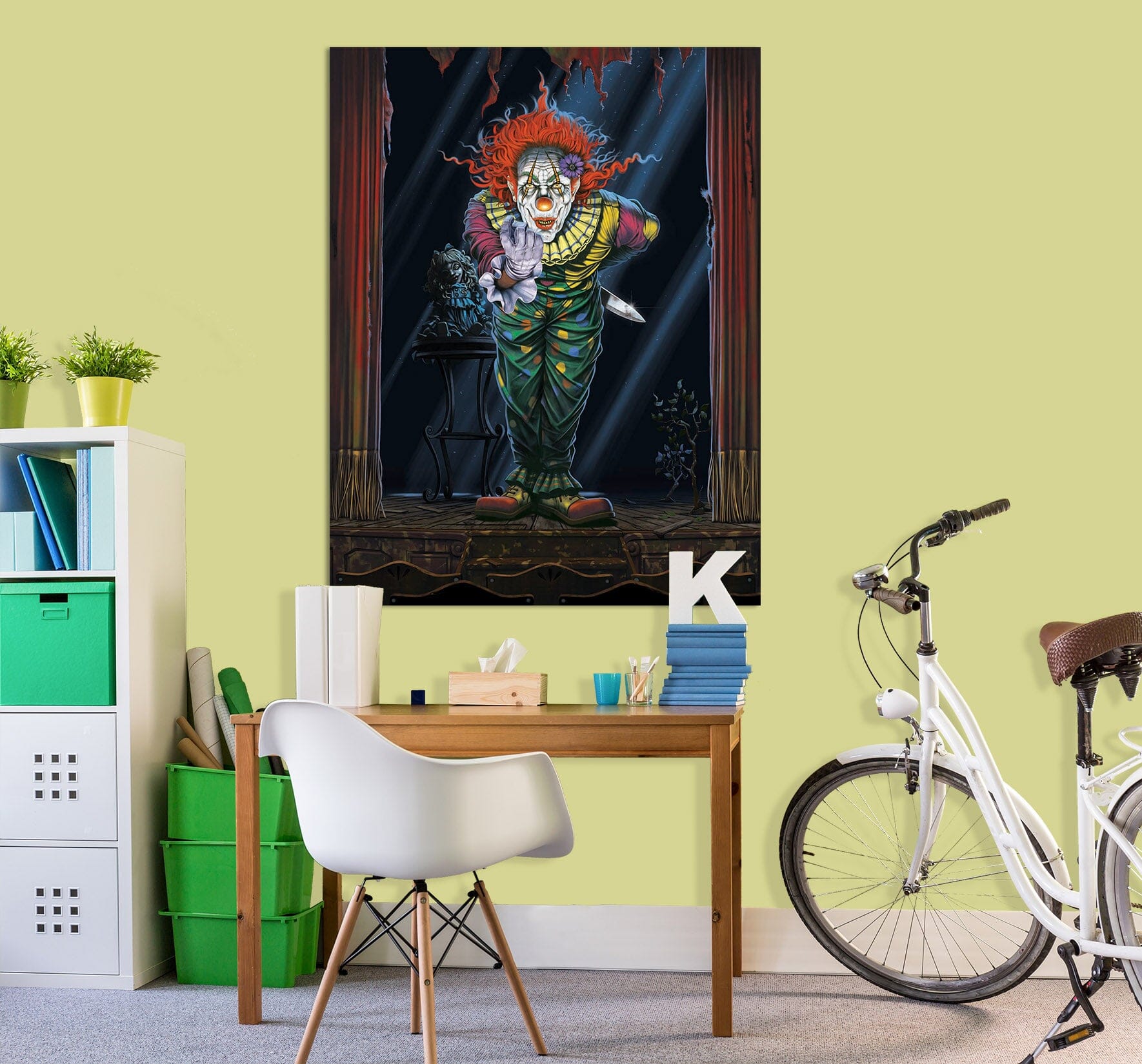 3D Surprise Clown 077 Vincent Hie Wall Sticker Wallpaper AJ Wallpaper 2