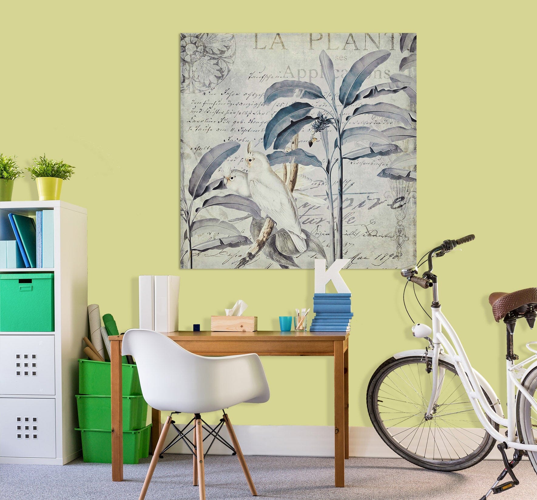 3D White Parrot 033 Andrea haase Wall Sticker Wallpaper AJ Wallpaper 2