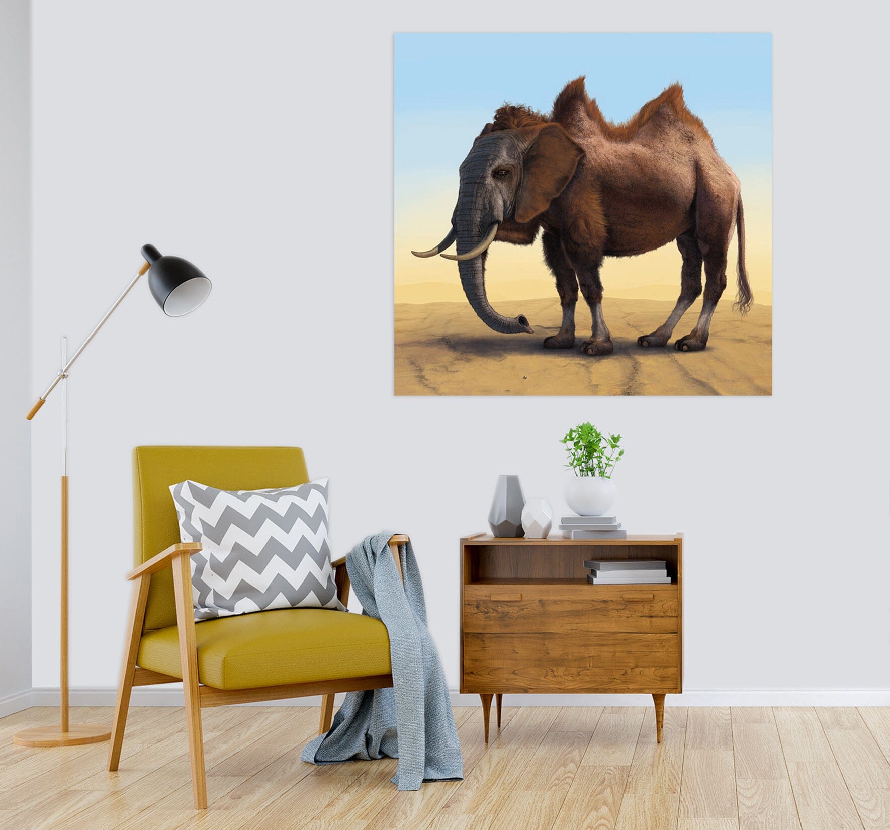 3D Elephant 001 Vincent Hie Wall Sticker Wallpaper AJ Wallpaper 2