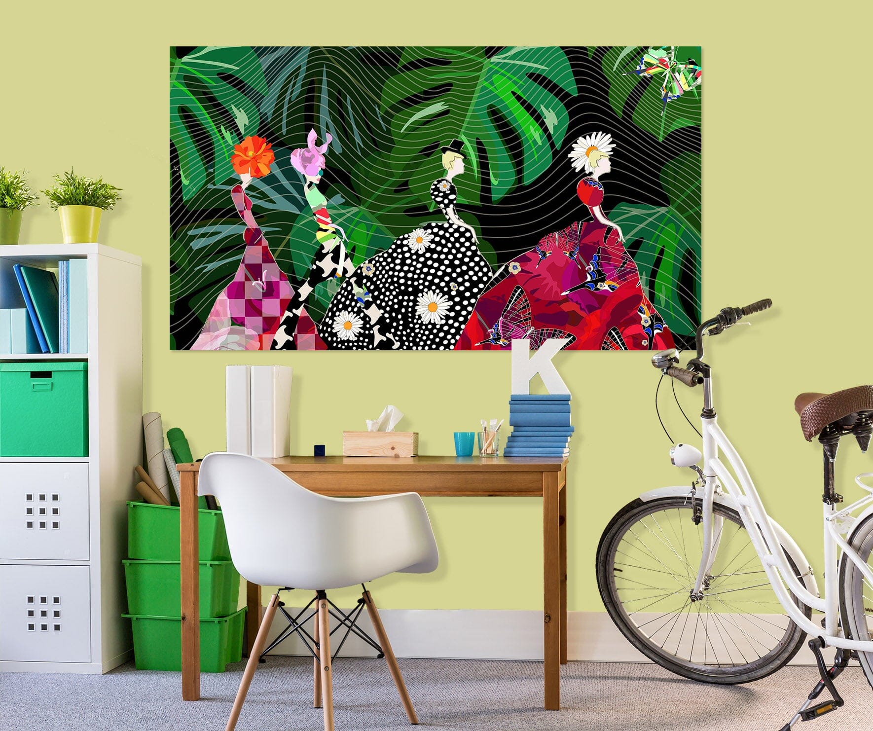 3D Dress Styling Woman 1034 Wall Sticker Wallpaper AJ Wallpaper 2