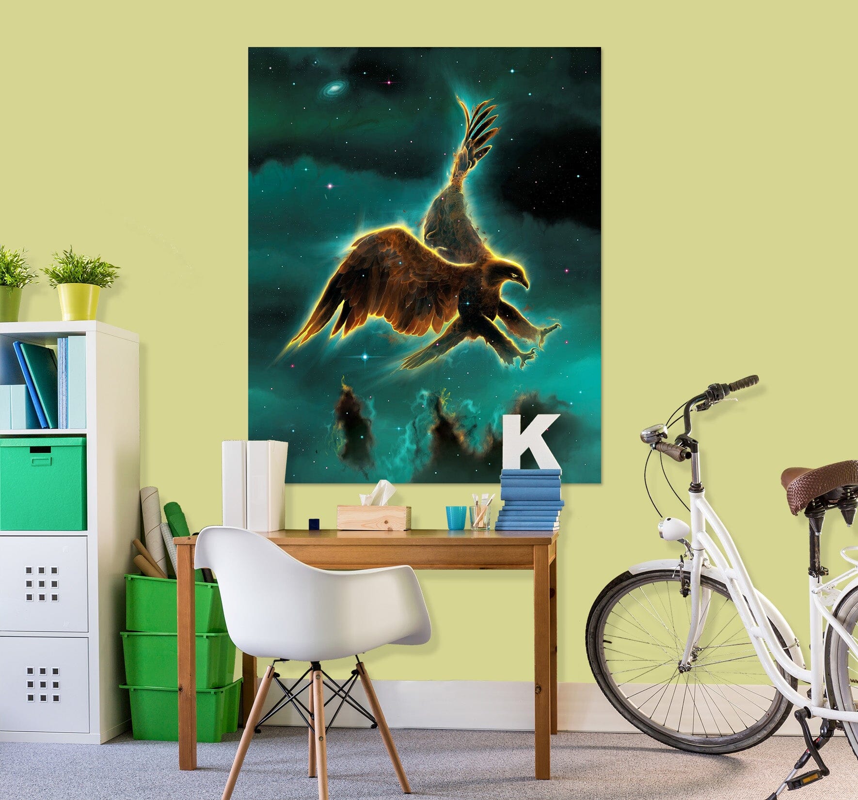 3D Eagle Galaxy 035 Vincent Hie Wall Sticker Wallpaper AJ Wallpaper 2