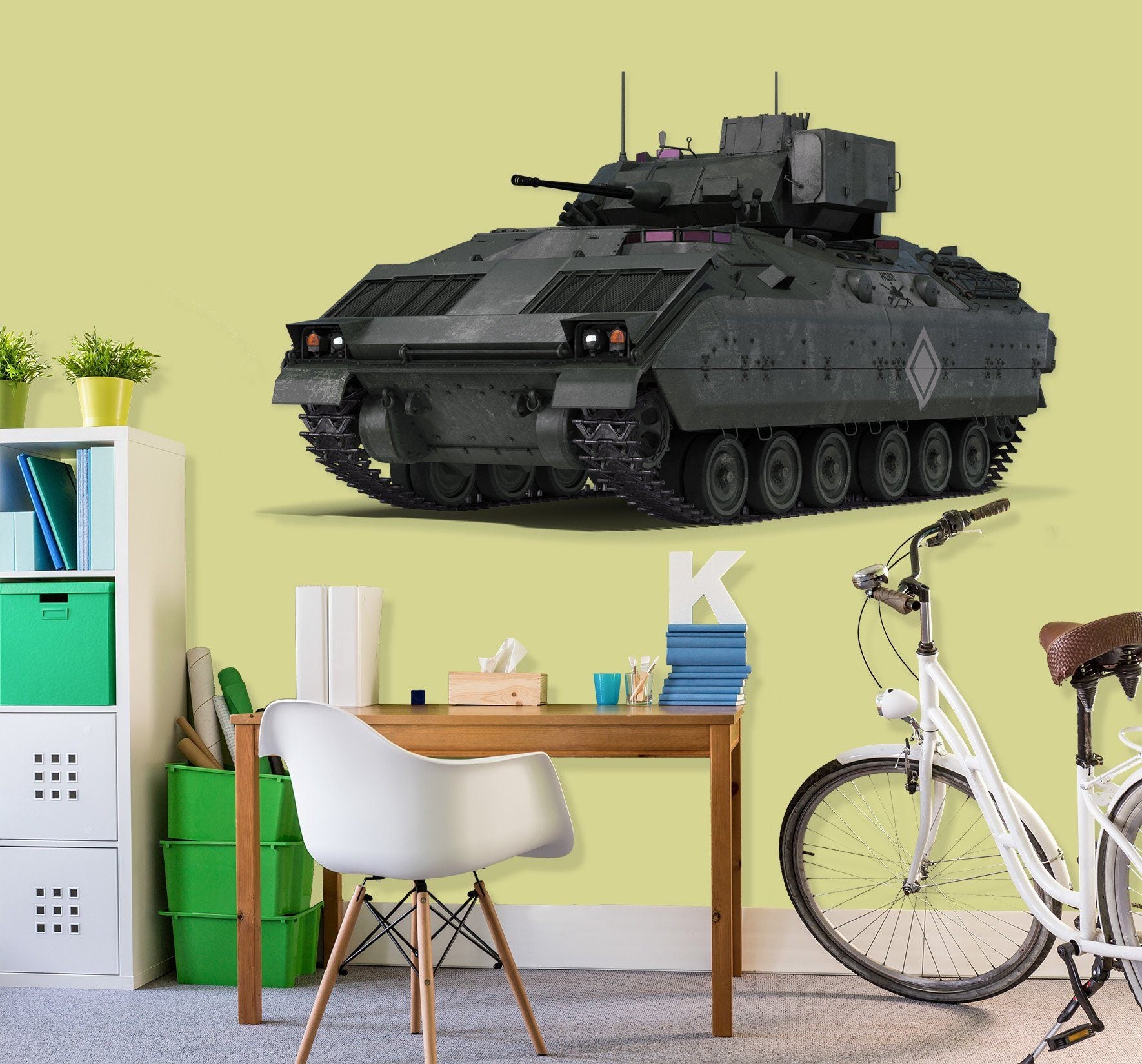 3D Tank Black 281 Vehicles Wallpaper AJ Wallpaper