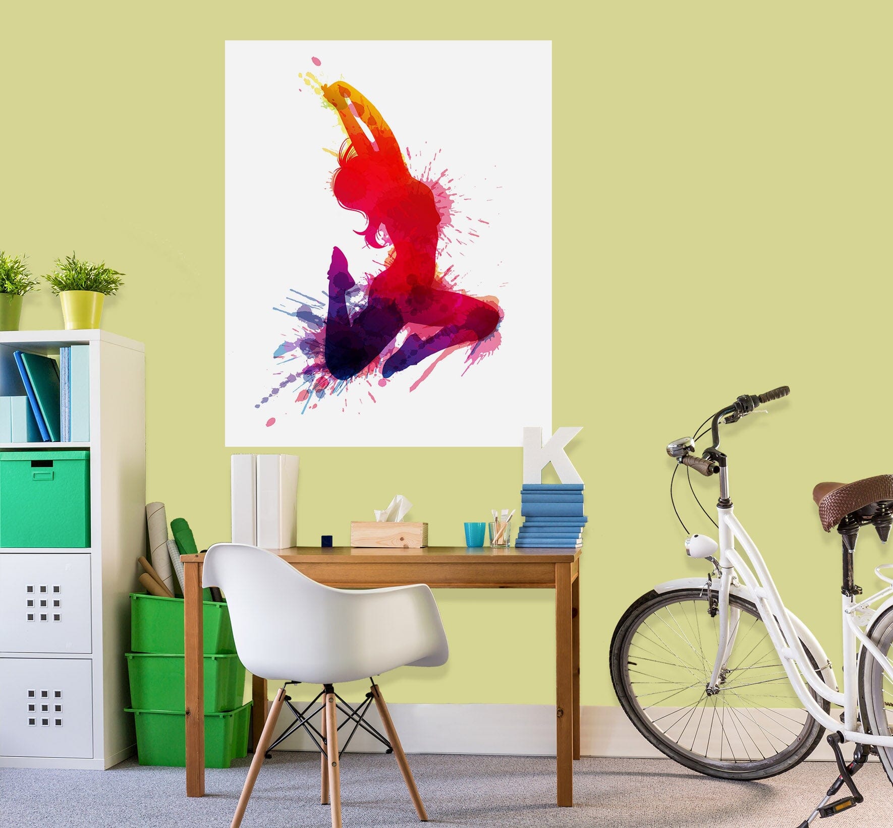 3D Dancing woman 1003 Wall Sticker Wallpaper AJ Wallpaper 2