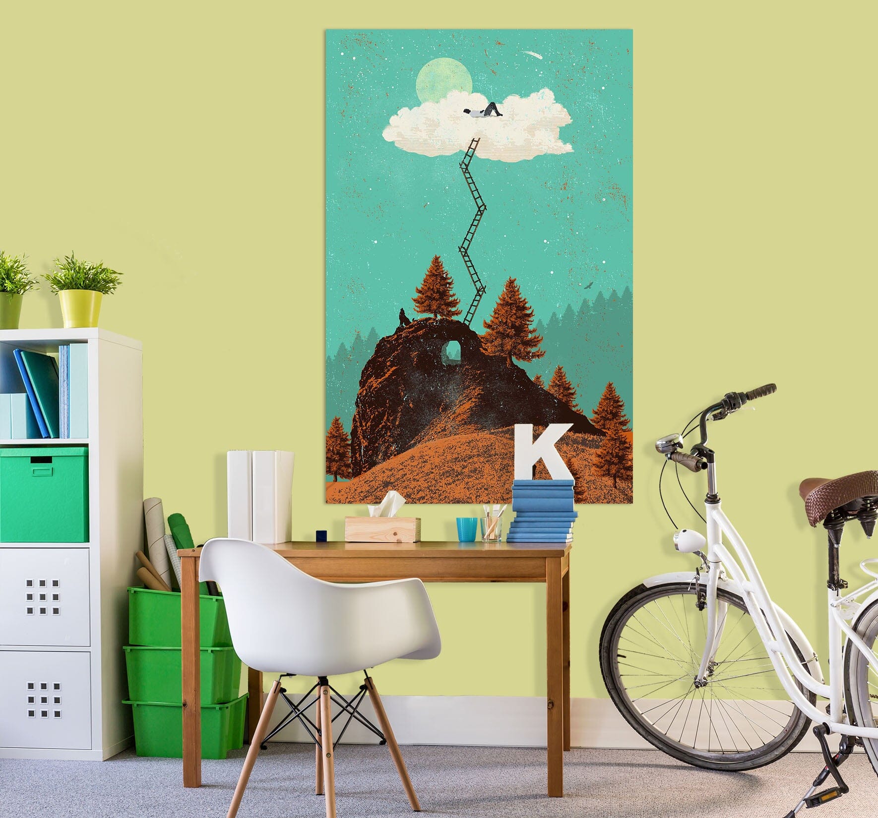 3D Ladder 011 Showdeer Wall Sticker Wallpaper AJ Wallpaper 2