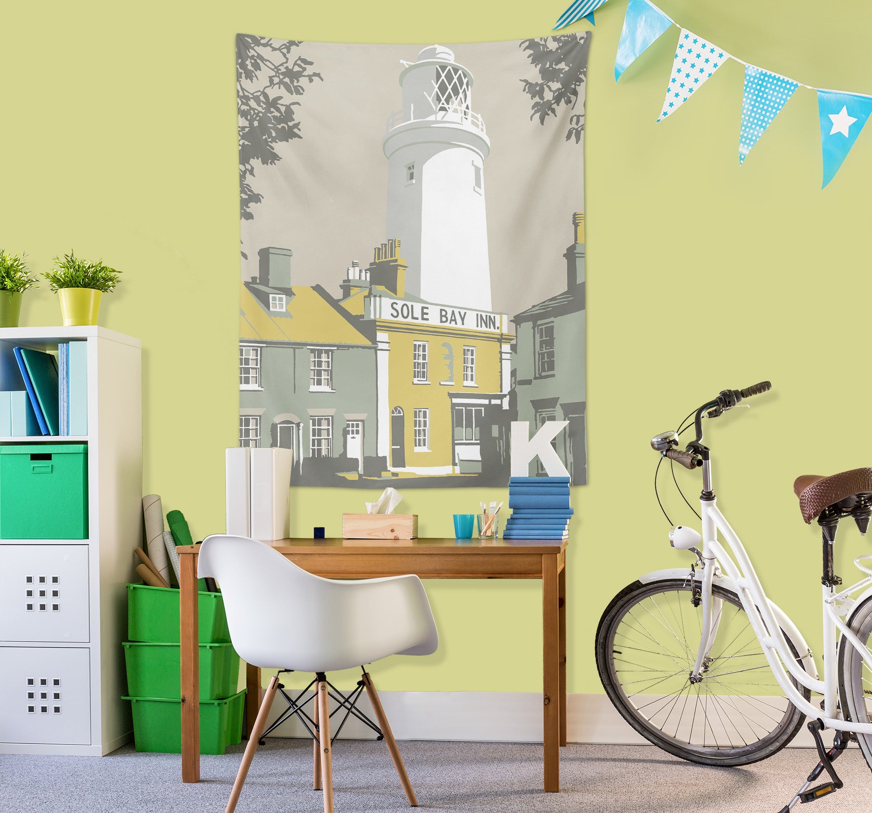 3D House Building 5375 Steve Read Tapestry Hanging Cloth Hang