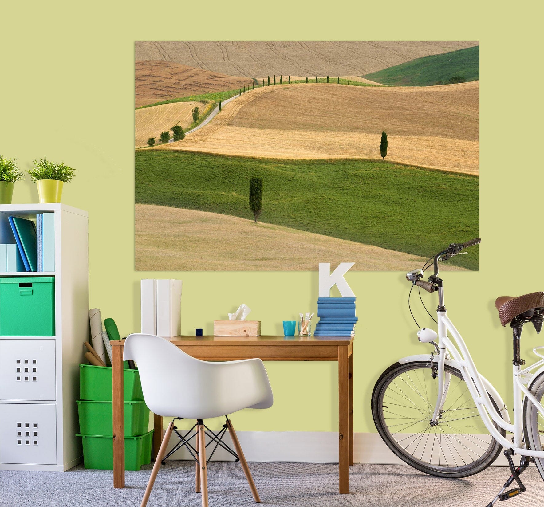 3D Desert Green 109 Marco Carmassi Wall Sticker Wallpaper AJ Wallpaper 2