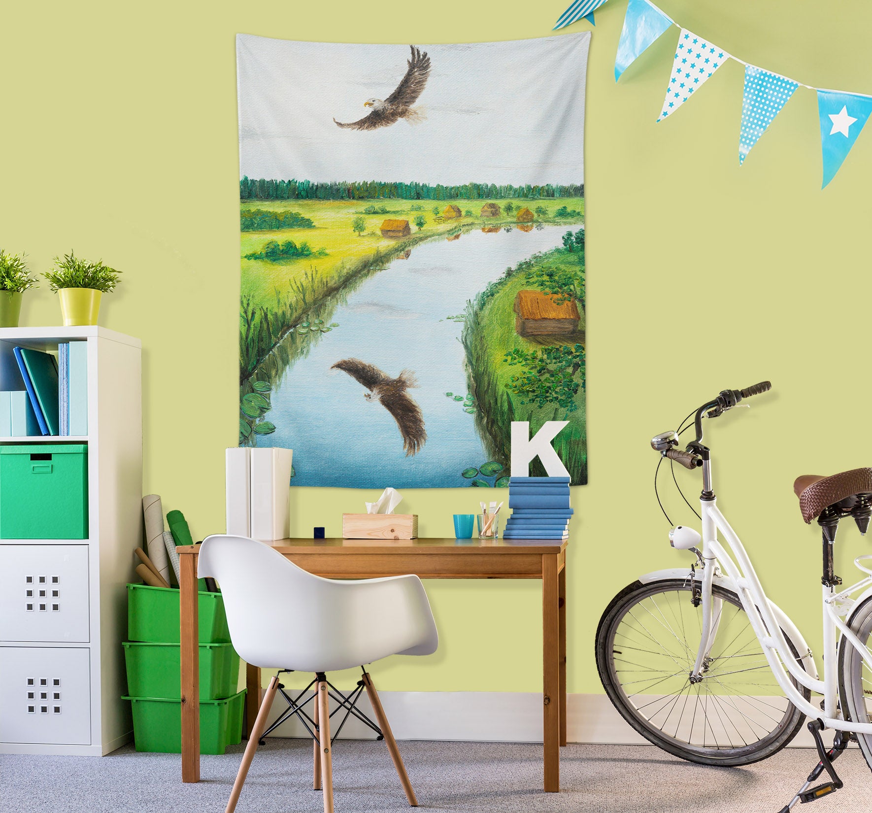 3D Beautiful Field Eagle 5285 Marina Zotova Tapestry Hanging Cloth Hang