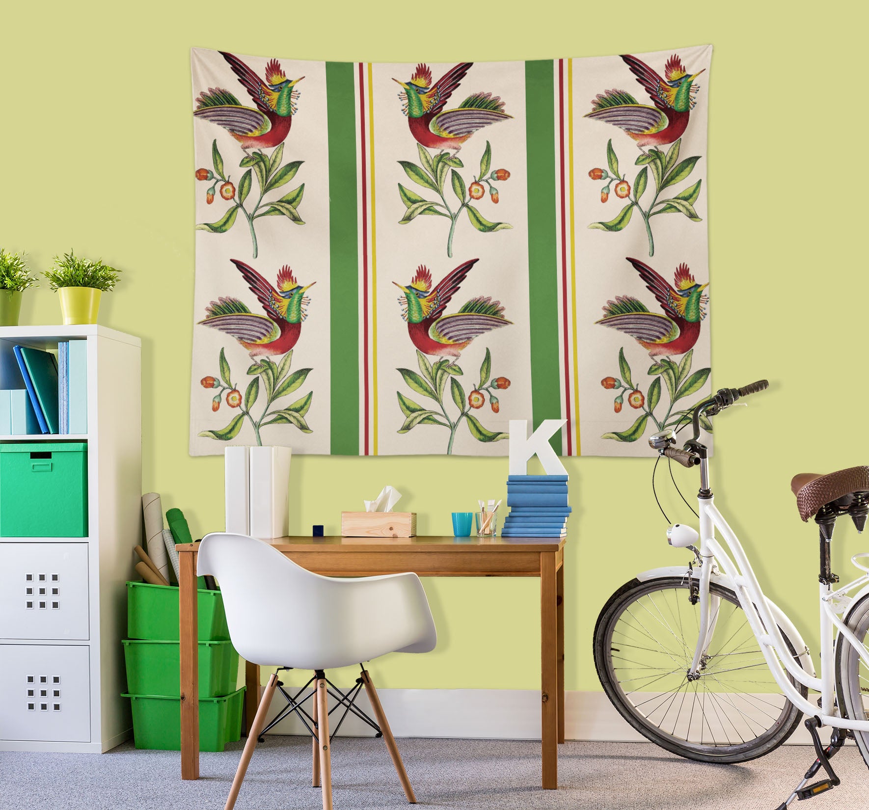 3D Colorful Bird 5356 Uta Naumann Tapestry Hanging Cloth Hang