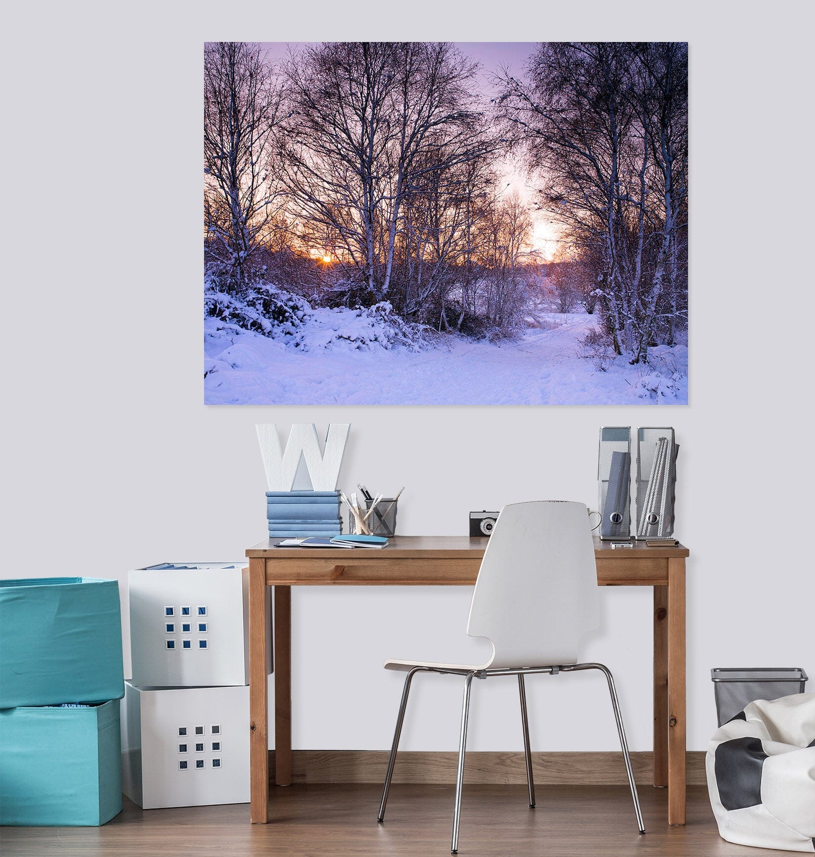 3D Snow Forest 014 Assaf Frank Wall Sticker Wallpaper AJ Wallpaper 2