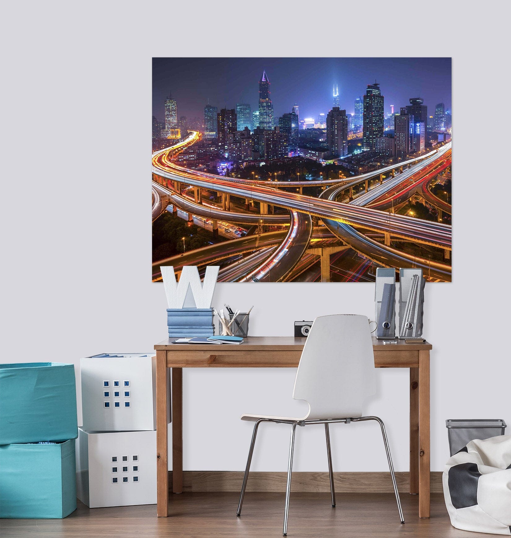 3D Lights Street 128 Marco Carmassi Wall Sticker Wallpaper AJ Wallpaper 2