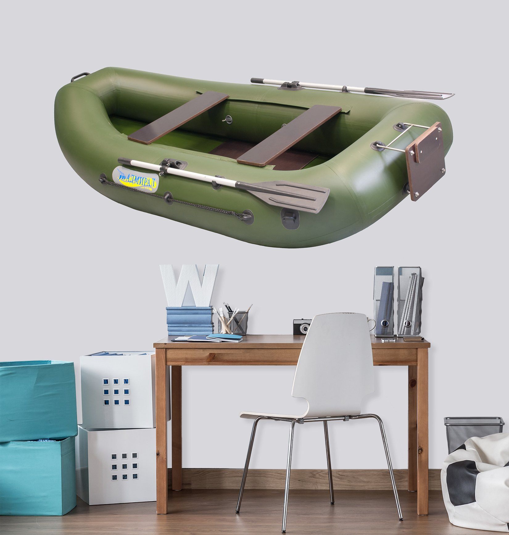 3D Rubber Boat 282 Vehicles Wallpaper AJ Wallpaper