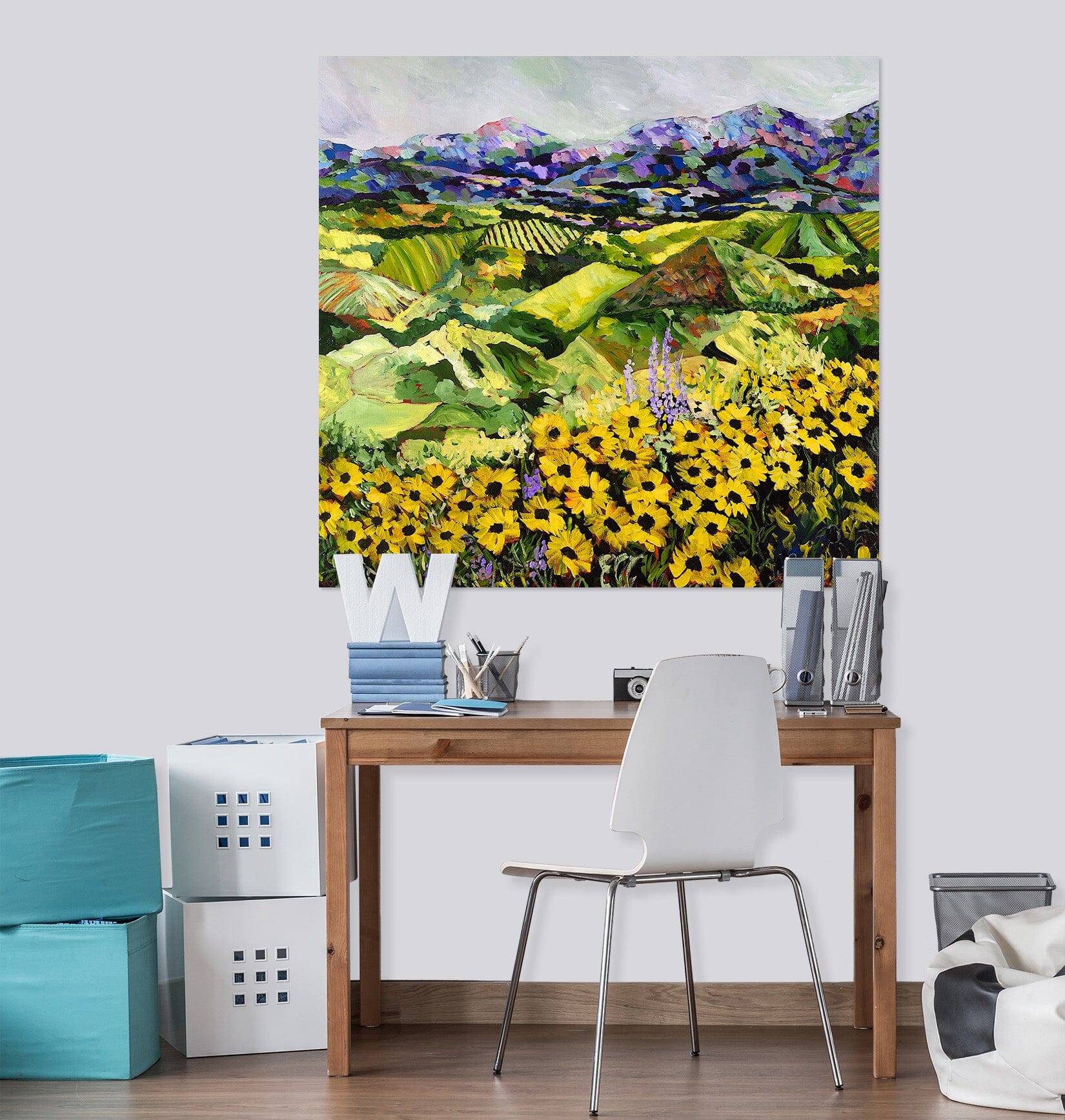 3D Yellow Chrysanthemum 142 Allan P. Friedlander Wall Sticker Wallpaper AJ Wallpaper 2