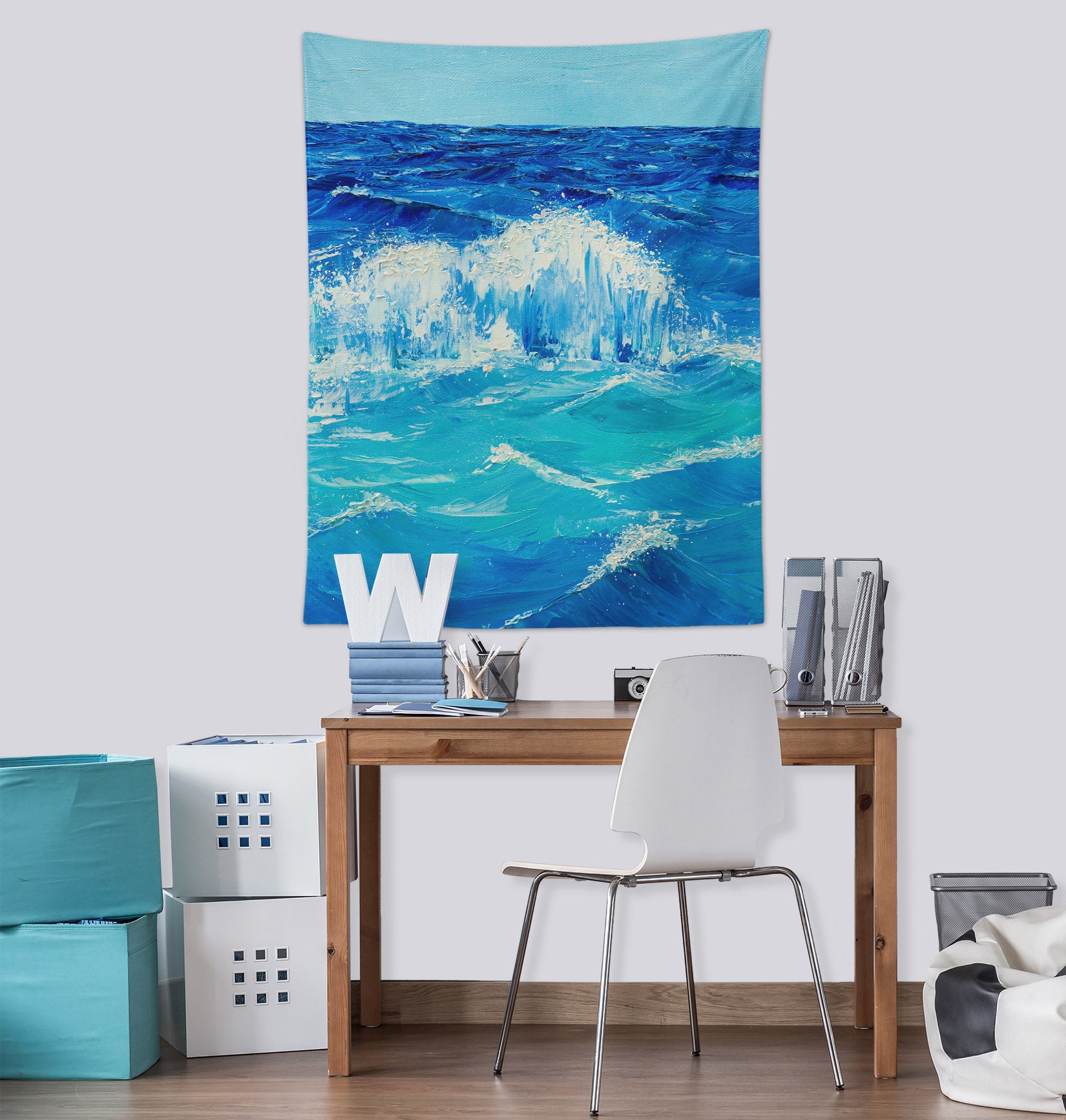3D Blue Ocean 5284 Marina Zotova Tapestry Hanging Cloth Hang