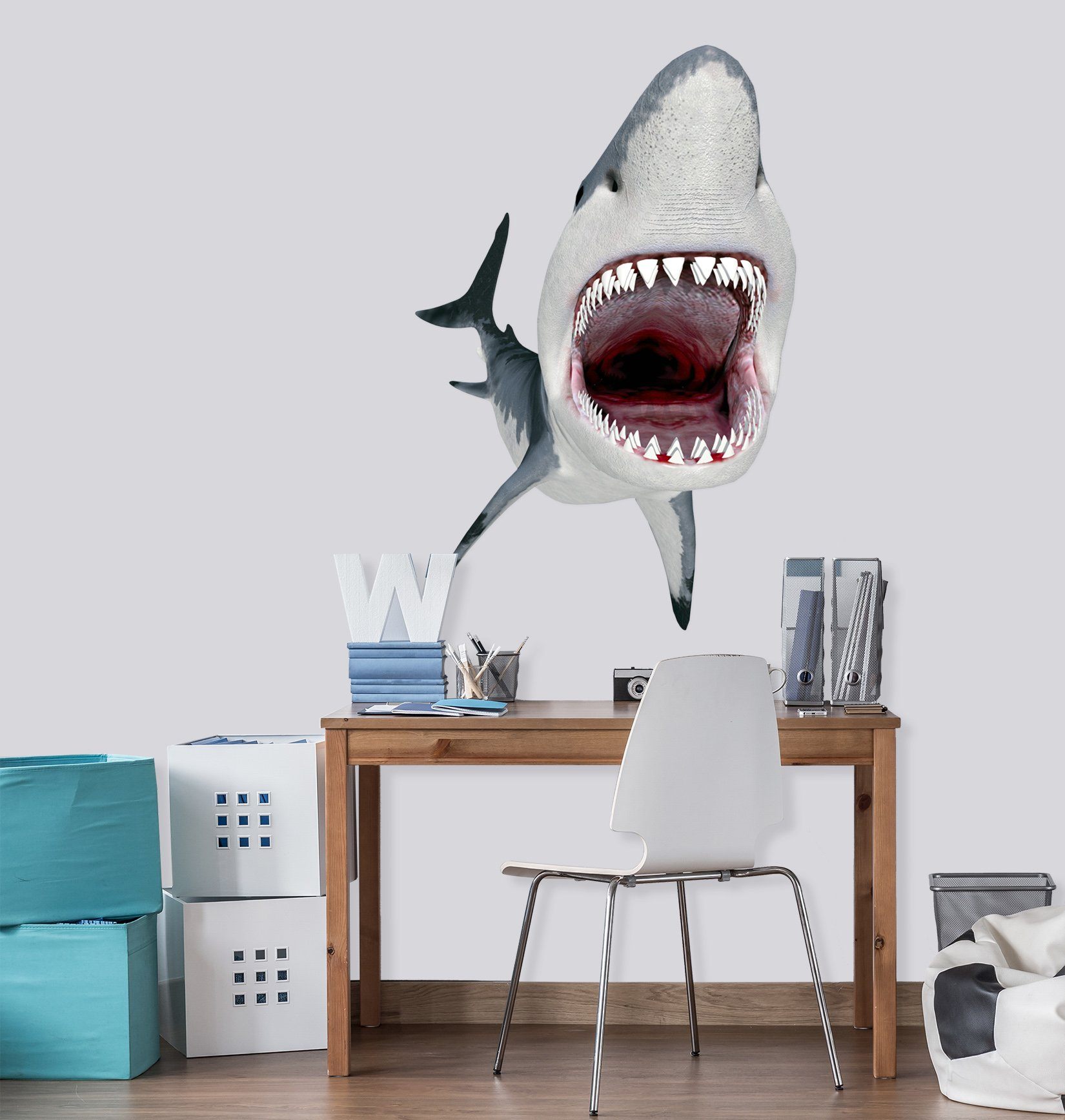 3D Shark Tooth 198 Animals Wall Stickers Wallpaper AJ Wallpaper