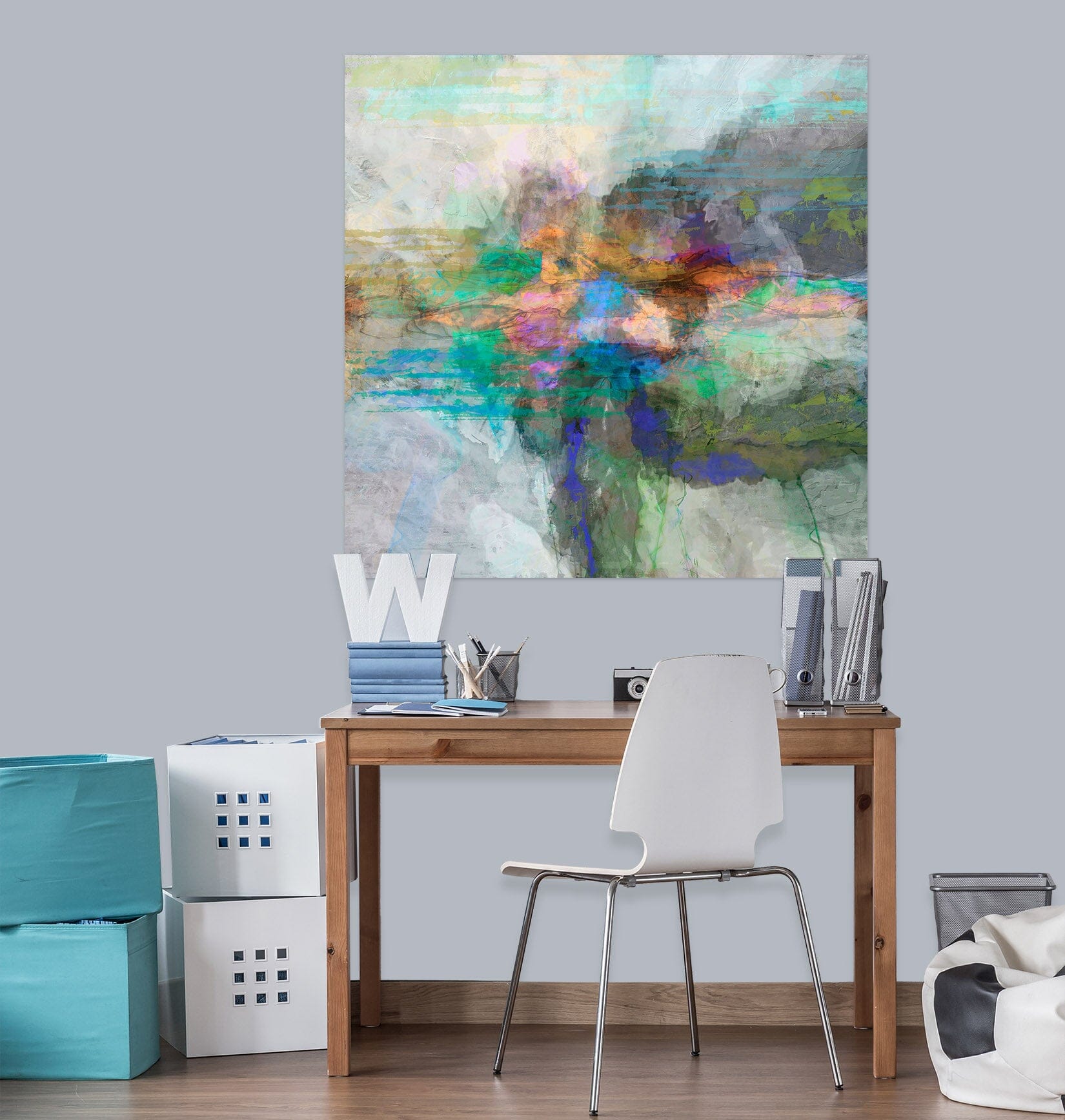 3D Colorful Lake 033 Michael Tienhaara Wall Sticker Wallpaper AJ Wallpaper 2
